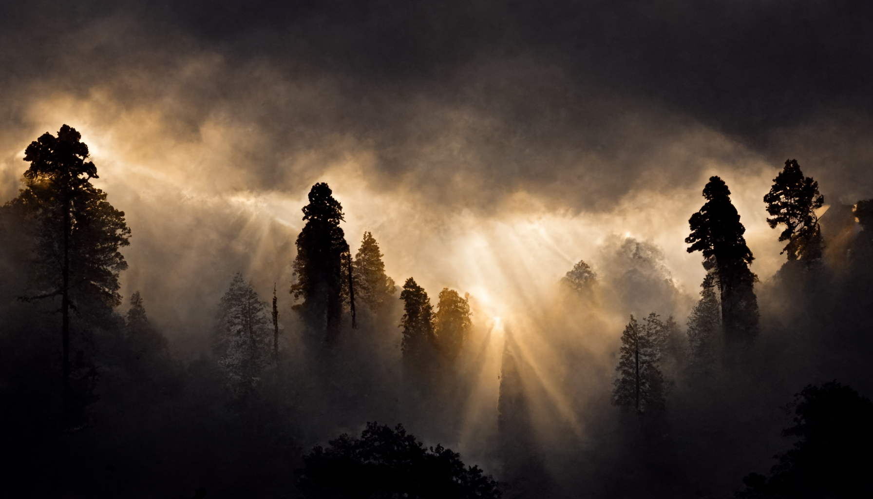 midjourney. Sequoia National Park - My, Midjourney, Нейронные сети, Art, USA, National park, Nature, Longpost