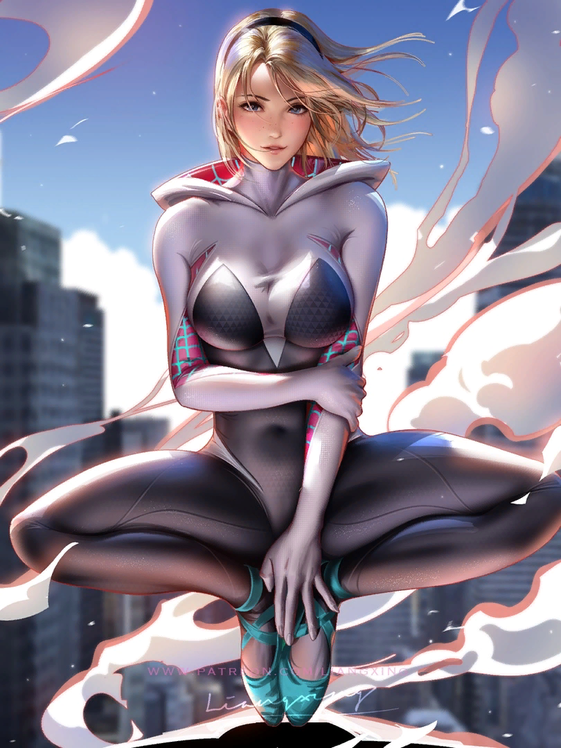 Gwen Stacy - Spiderman, Gwen Stacy, Art, Liang xing