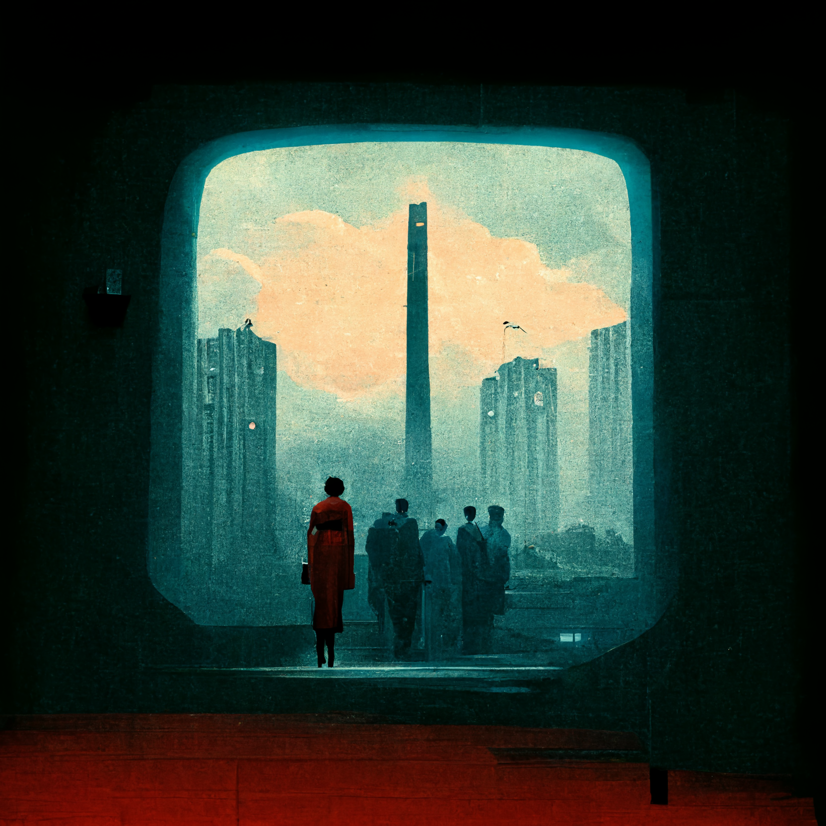 Midjourney drew the cover for 1984 - Нейронные сети, Artist, Drawing, 1984, George Orwell, Midjourney