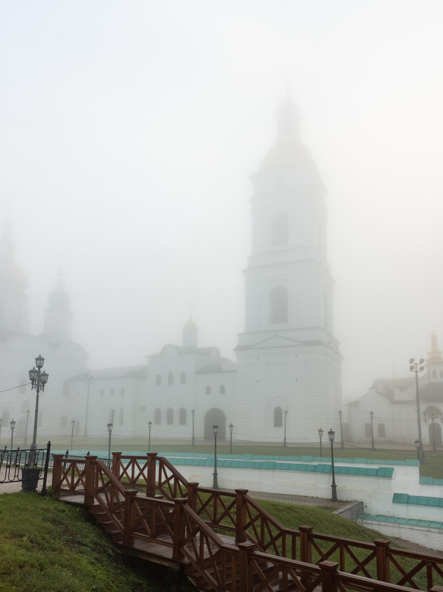 Foggy morning - My, Tobolsk, Fog, Morning, Mobile photography, Longpost