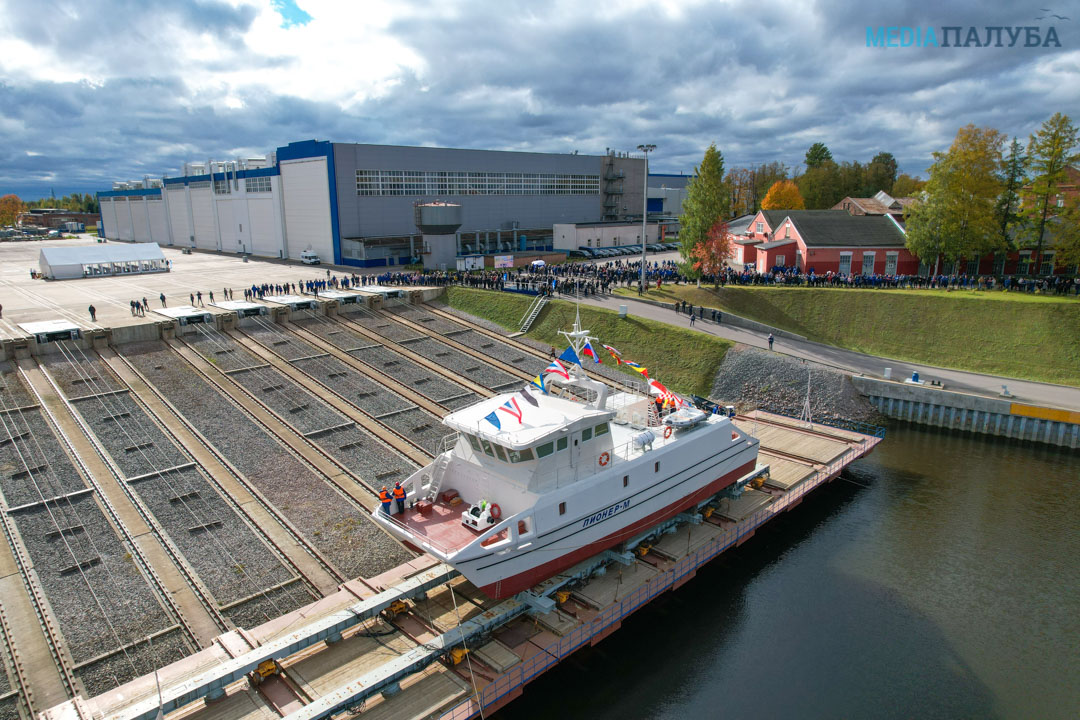 Built in St. Petersburg for SevSU, the R/V Pioneer-M headed for Sevastopol. It contains technologies for unmanned navigation - news, Russia, Shipbuilding, Saint Petersburg, Sevastopol, Longpost