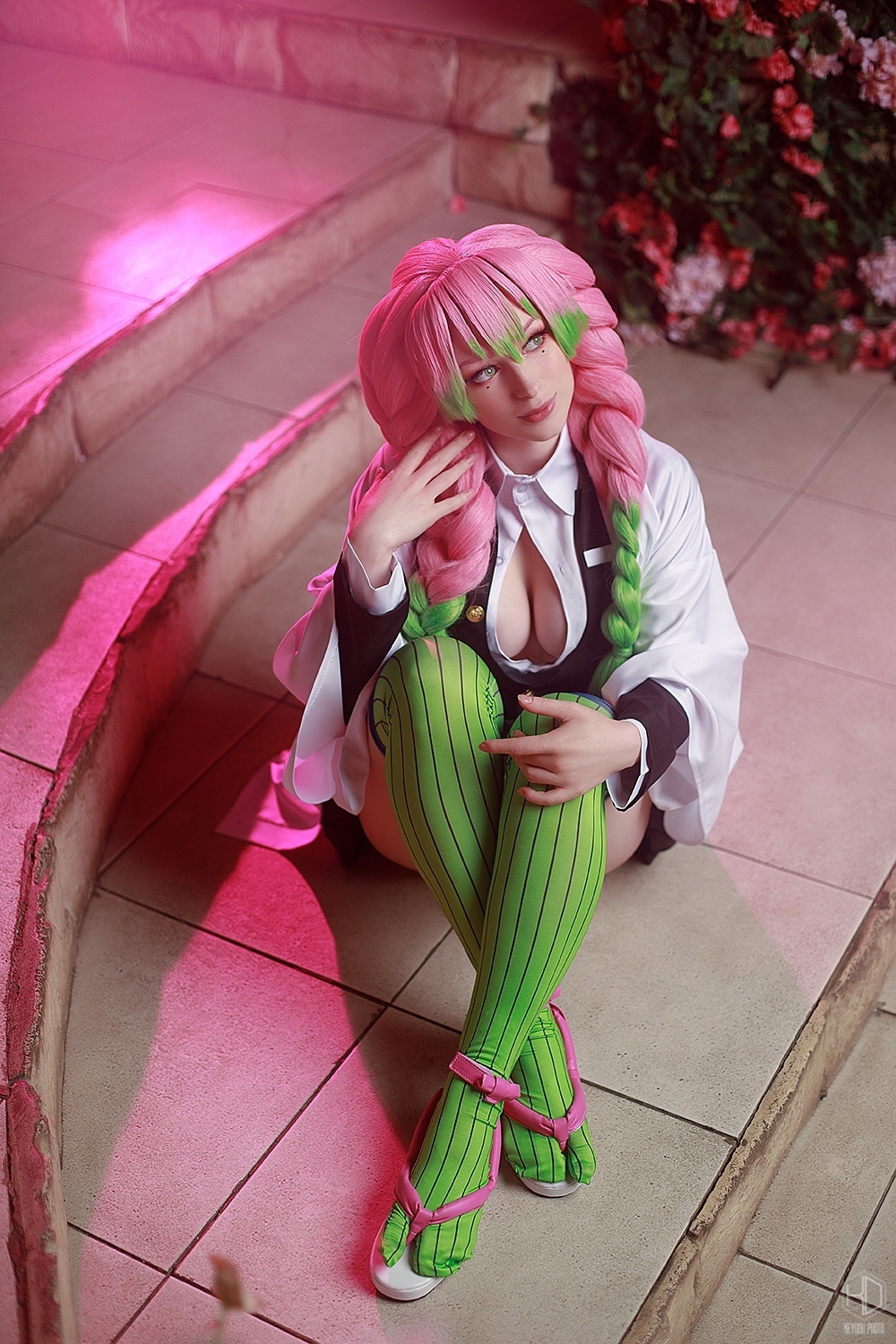 Mitsuri (Demon Slayer) - My, Girls, Lady melamori, Cosplay, Anime, Demon slayer, Kimetsu no yaiba, Mitsuri Kanroji, Longpost