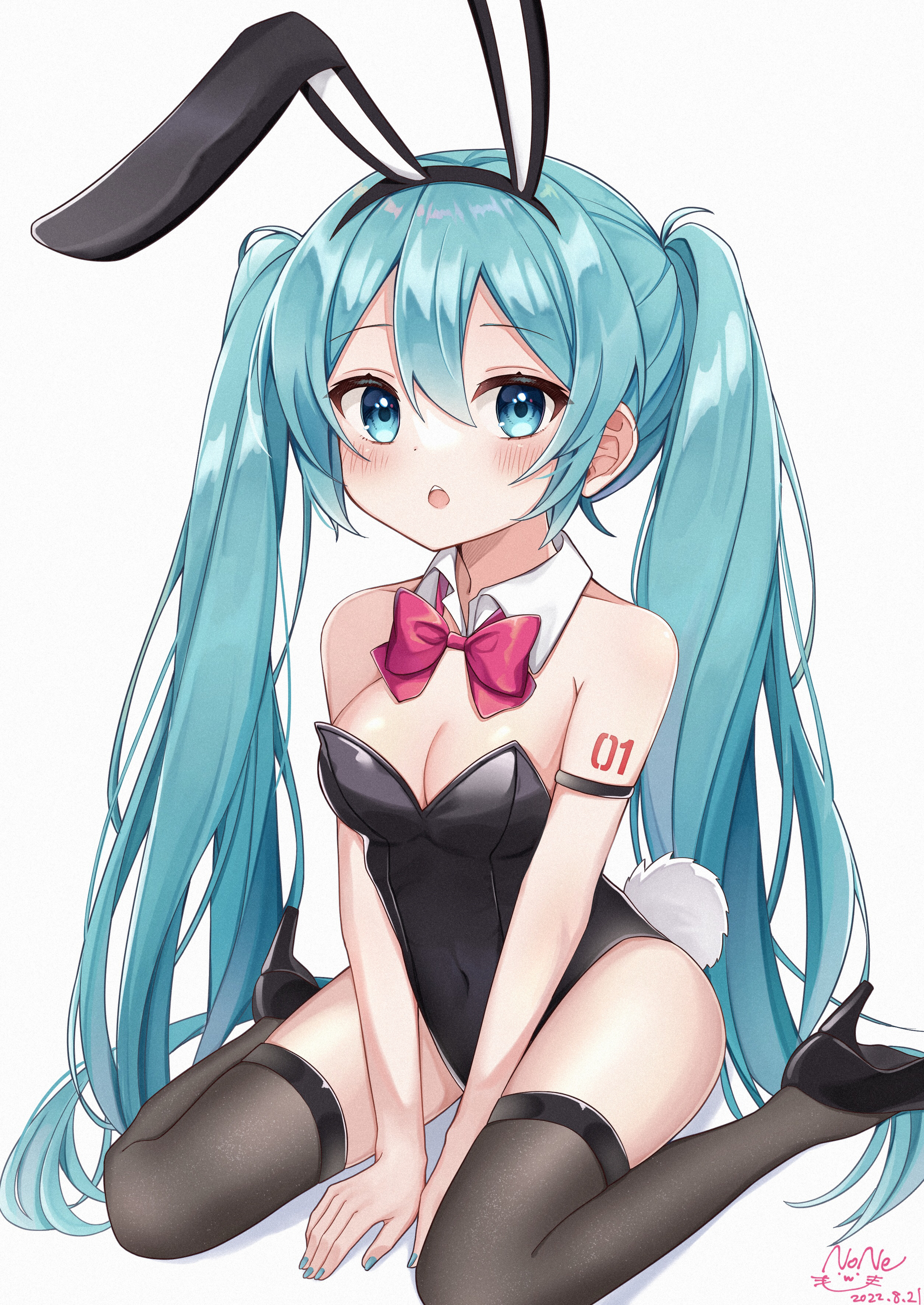 День кролика - NSFW, Hatsune Miku, Vocaloid, Bunnysuit, Bunny Ears, Аниме, Anime Art