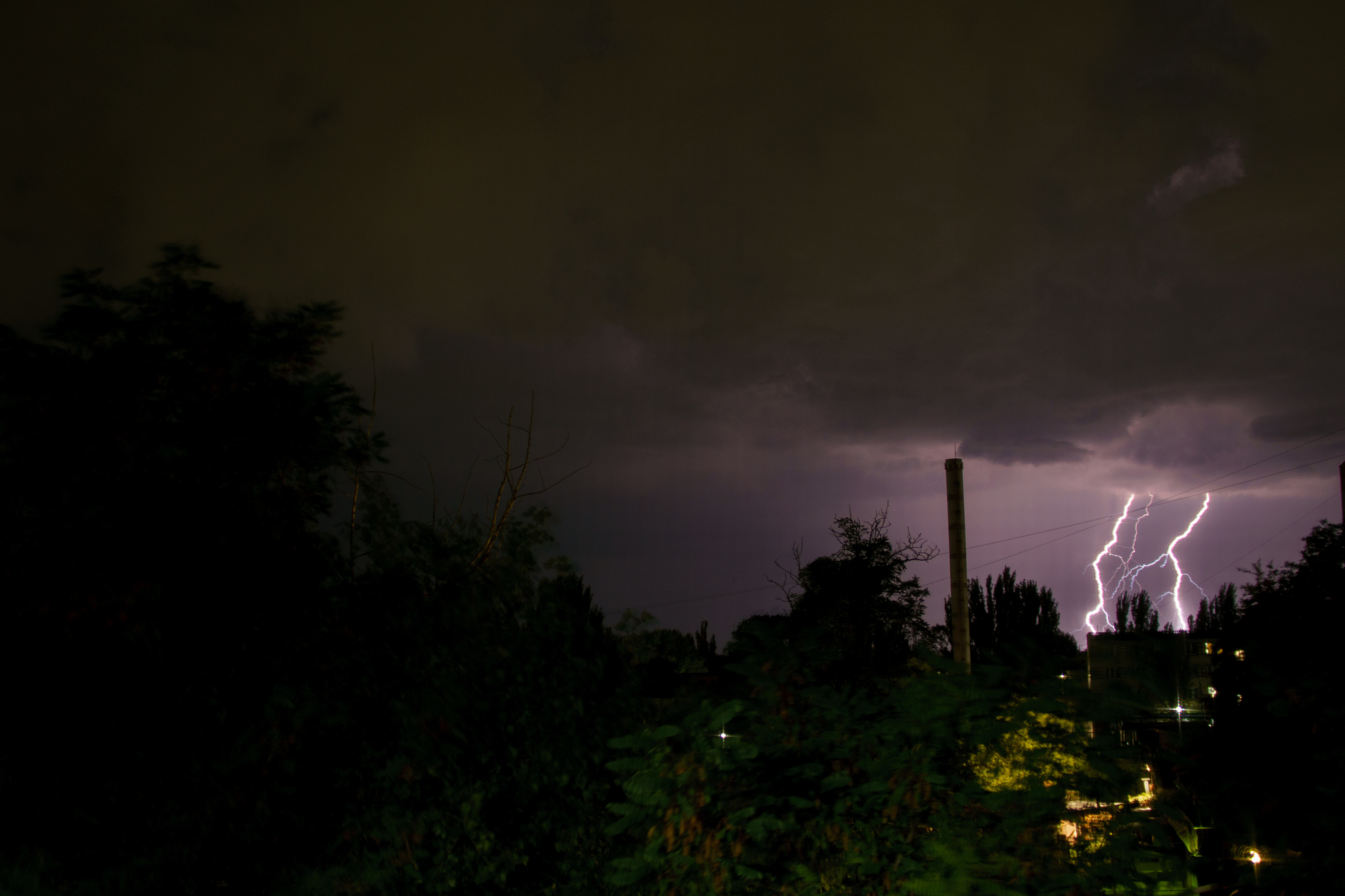 LexaZ's response to Caught - My, The photo, Landscape, Thunderstorm, Lightning, Reply to post, Clouds, Longpost