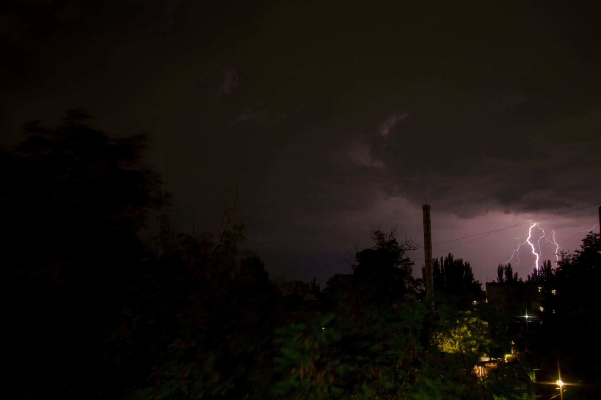 LexaZ's response to Caught - My, The photo, Landscape, Thunderstorm, Lightning, Reply to post, Clouds, Longpost