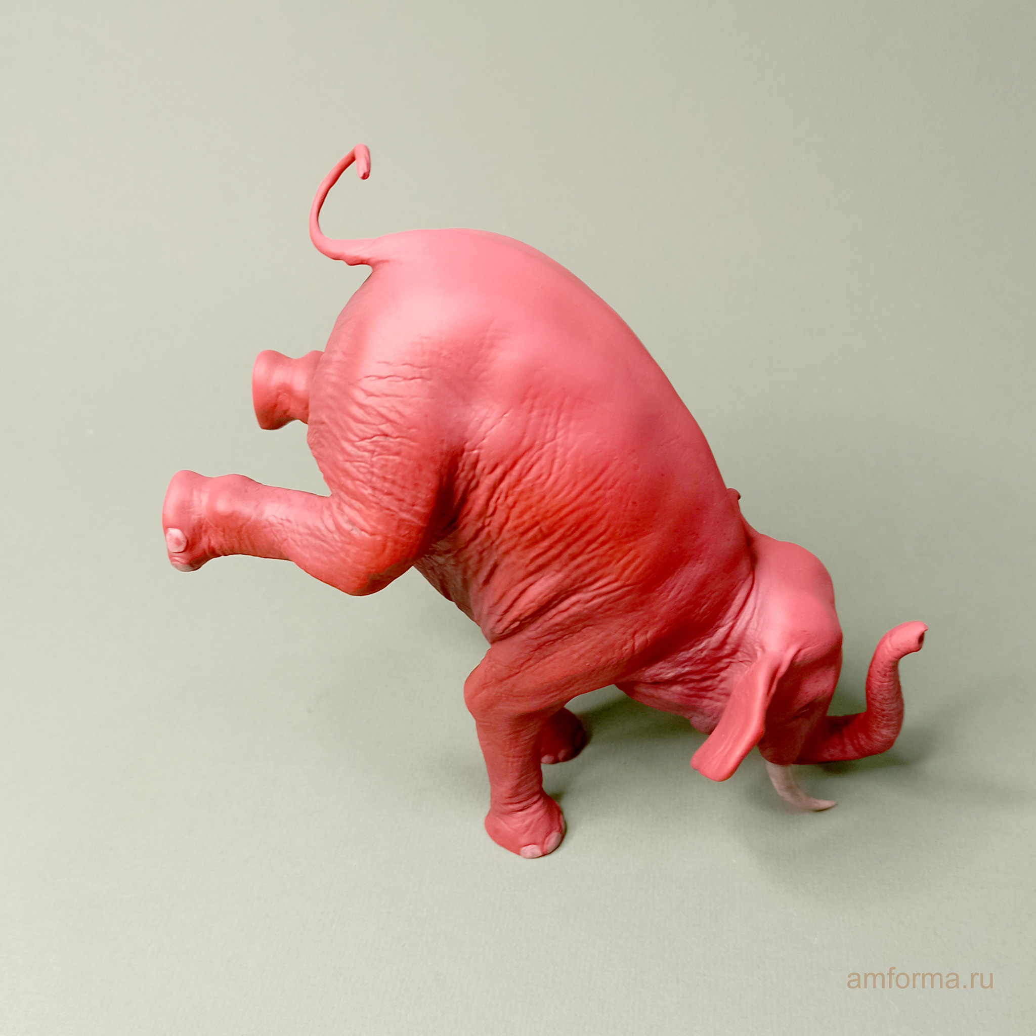 red elephant - My, 3D печать, Miniature, 3D, Figurines, Scale model, Painting miniatures, 3D modeling, Collecting, Elephants, Longpost, Needlework without process