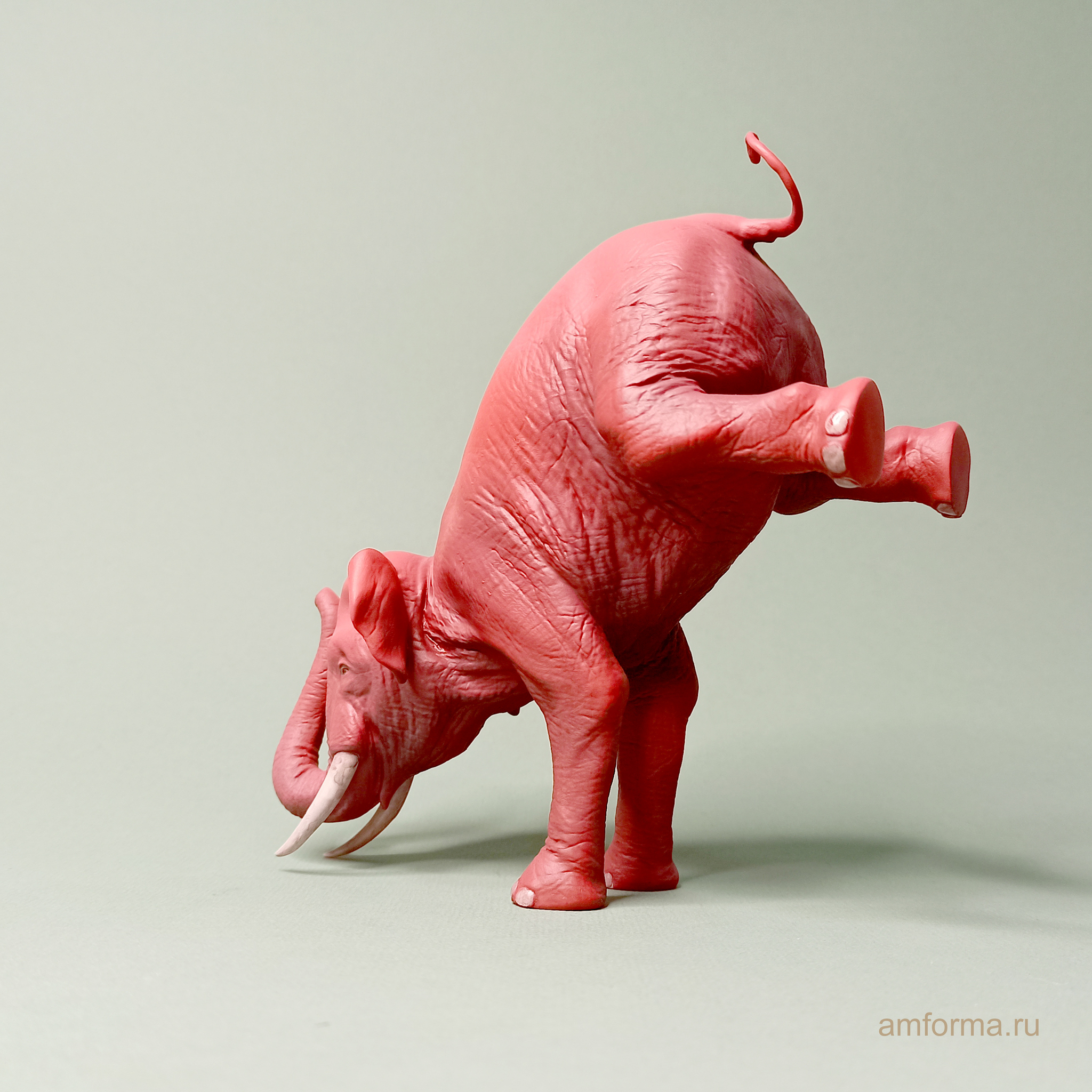 red elephant - My, 3D печать, Miniature, 3D, Figurines, Scale model, Painting miniatures, 3D modeling, Collecting, Elephants, Longpost, Needlework without process