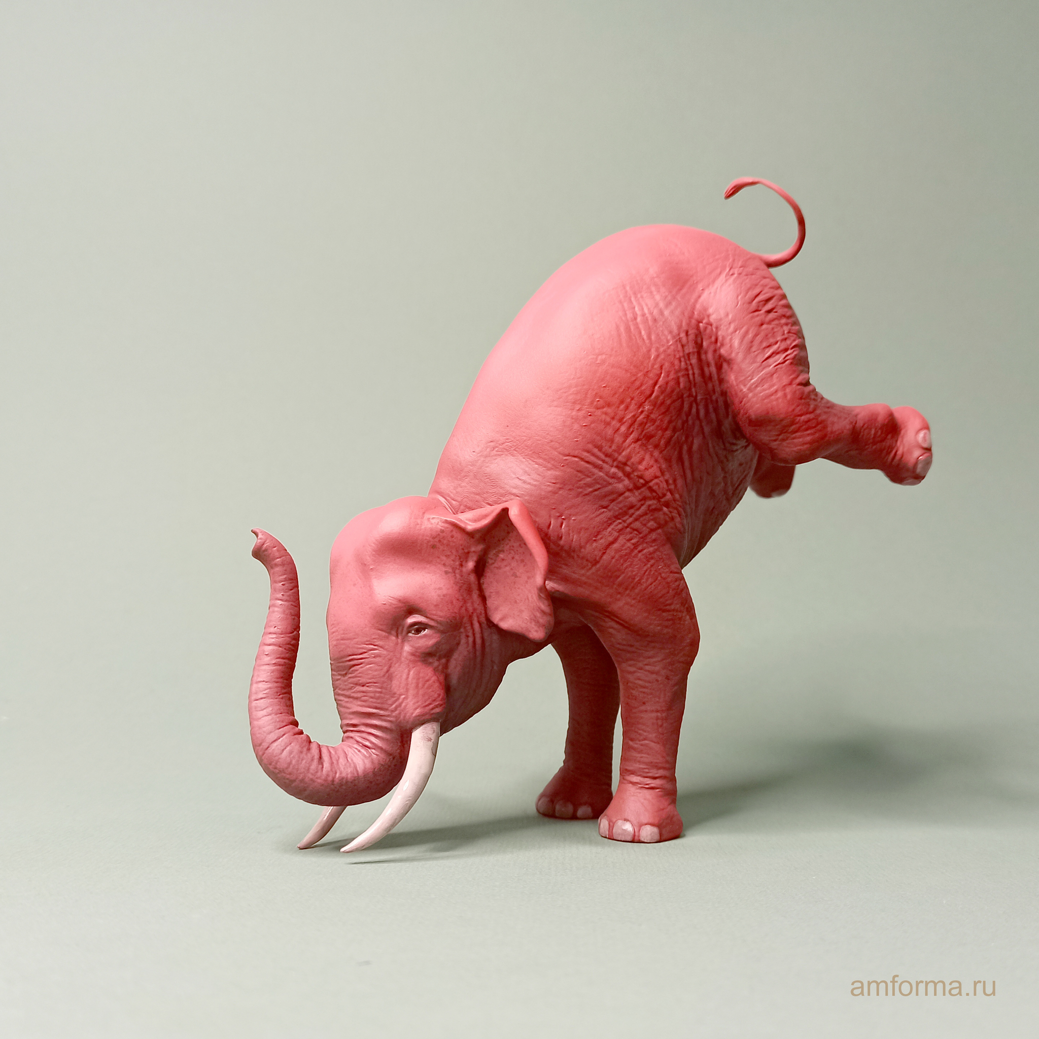 red elephant - My, 3D печать, Miniature, 3D, Figurines, Scale model, Painting miniatures, 3D modeling, Collecting, Elephants, Longpost, Needlework without process