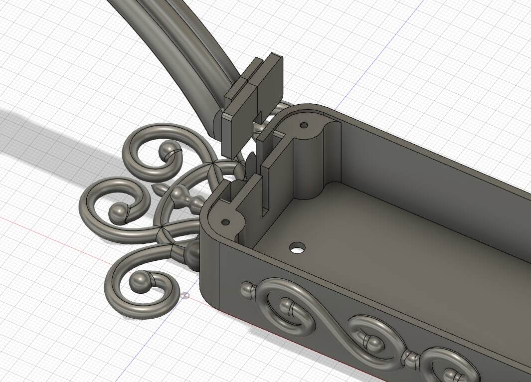 Antique 3D printed doorbell - My, Doorbell, 3D печать, 3D modeling, Fusion 360, Longpost, Video, Vertical video