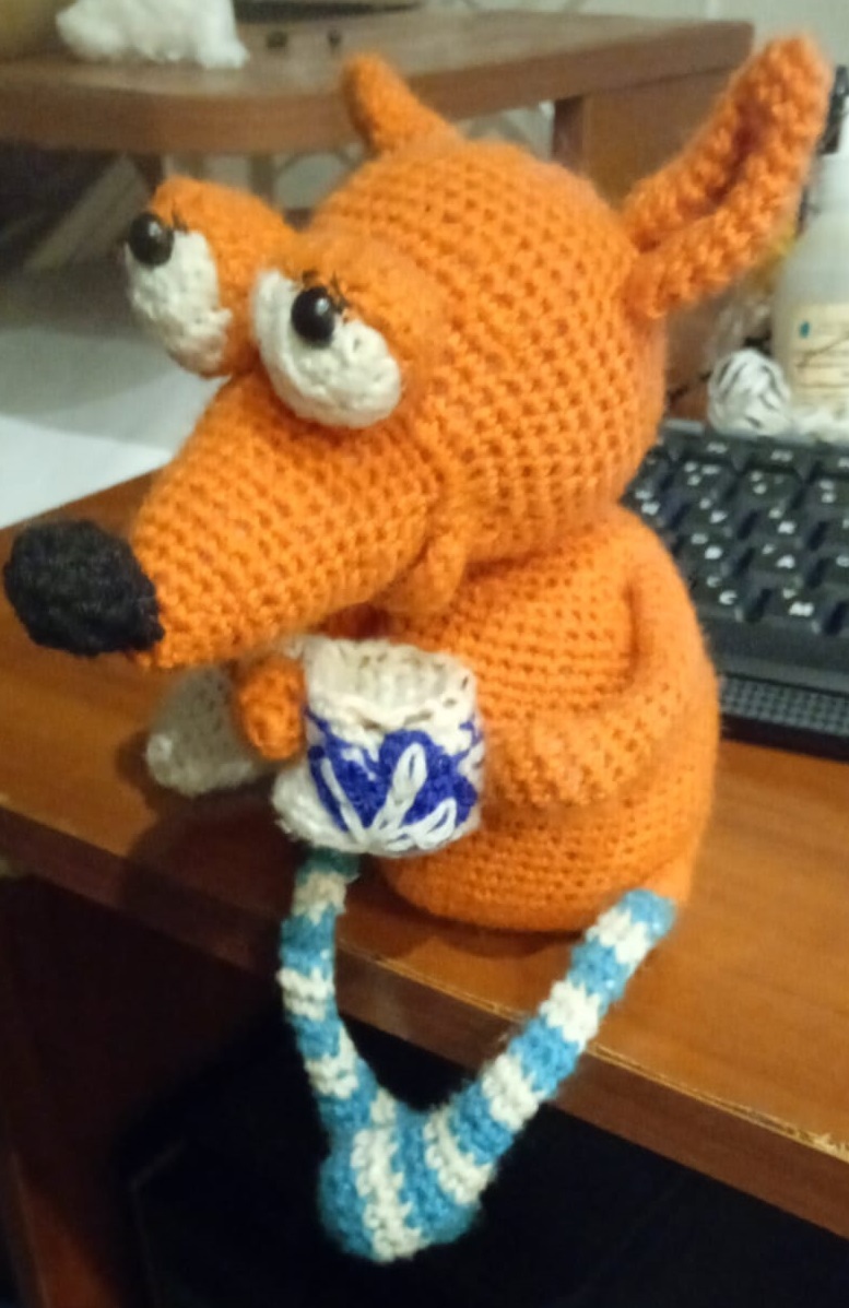 Work-work, switch to Fedot! - My, A life, Emotions, Needlework without process, Fox, Amigurumi, Toys, Crochet, Longpost