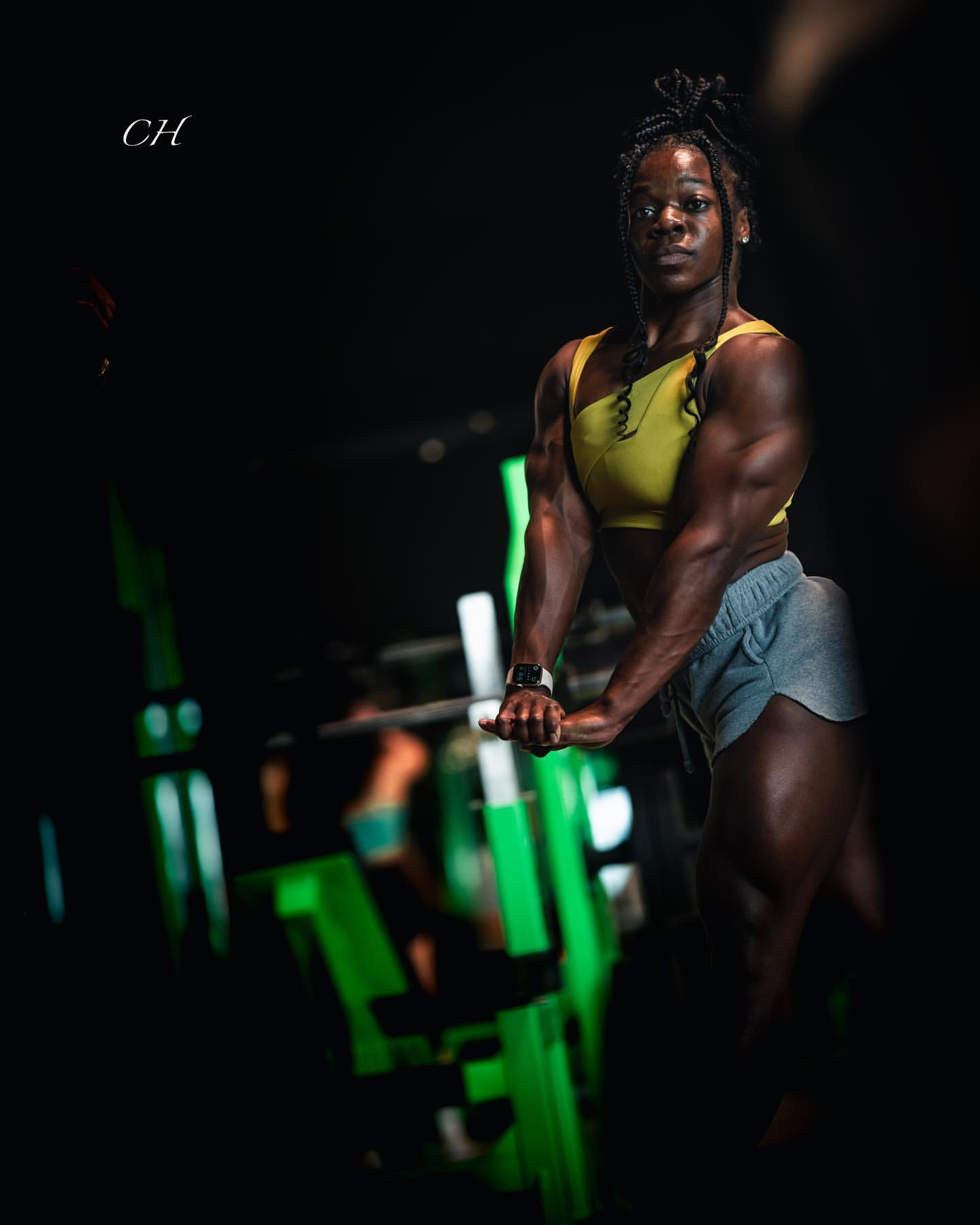 Ashley Jones - Bodybuilders, Womens physique, Body-building, Strong girl, Ebony, Sports girls, Fitness, The photo, Video, Vertical video, Longpost, Ashley Jones