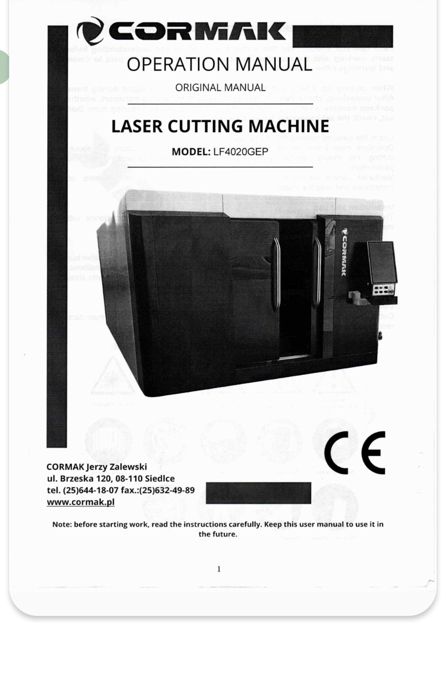 Help, I need cutting parameters - Laser cutting, Laser Machine, Need advice