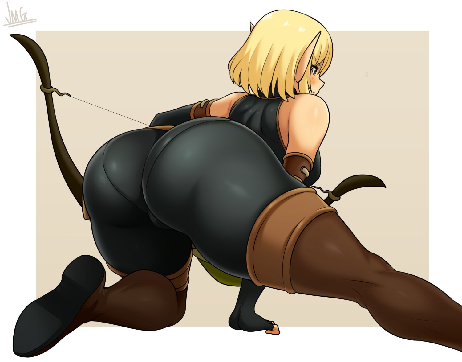 Evangelyne - NSFW, Jmg, Art, Anime, Hand-drawn erotica, Anime art, Wakfu, Evangelyne, Booty, Longpost