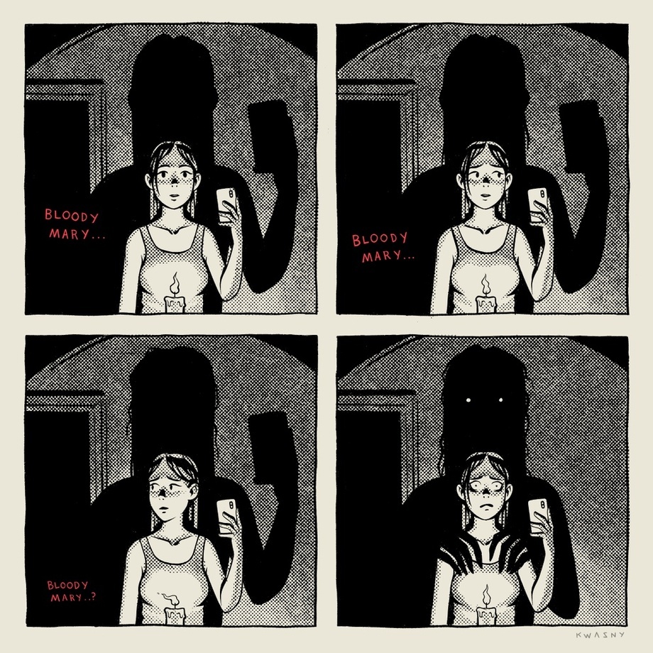 Response to the post Four-page horror comics from Monaux - Comics, Horror, Longpost, Kripota, Reply to post, Monaux