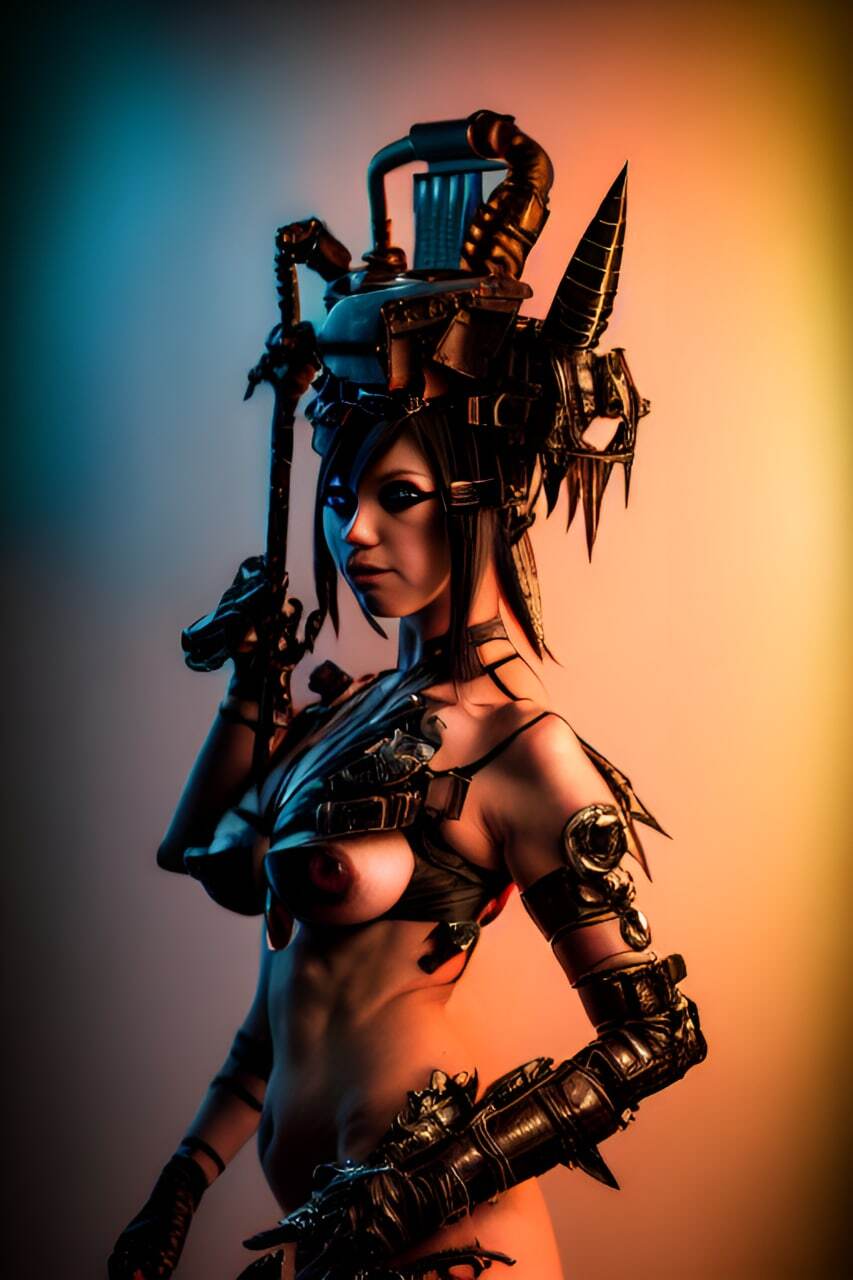 Waha boobs - NSFW, Warhammer 40k, Necrons, Нейронные сети, Longpost