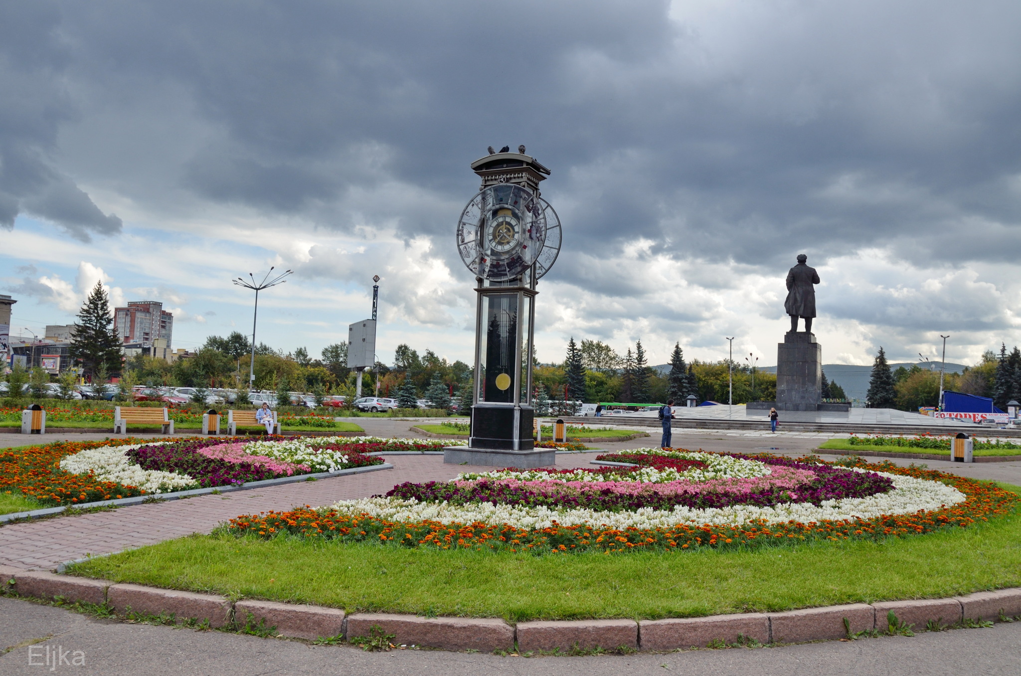 Clocks that no longer exist... - My, Krasnoyarsk, Siberia, Clock, Square, Memories, The photo, Longpost