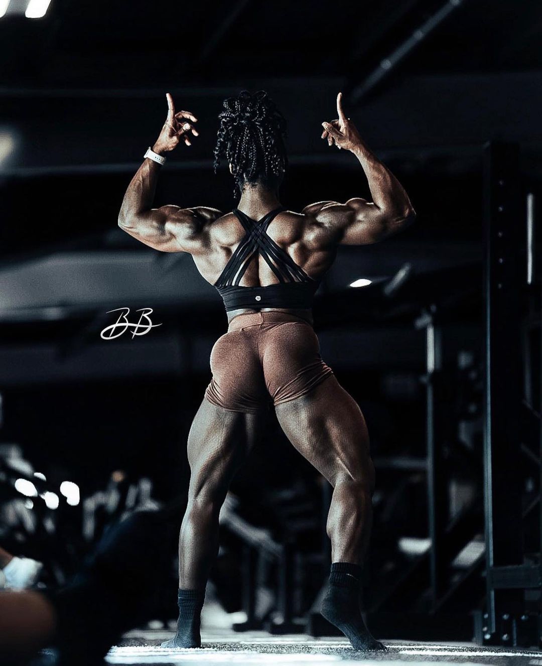 Ashley Jones - Bodybuilders, Womens physique, Body-building, Strong girl, Ebony, Sports girls, Fitness, The photo, Video, Vertical video, Longpost, Ashley Jones