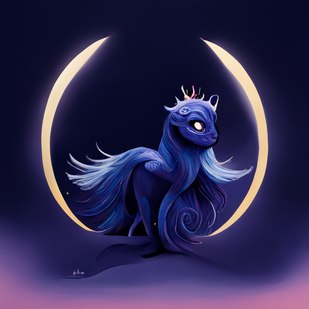 Princesses through the eyes of a neural network - My little pony, Princess luna, Princess celestia, Twilight sparkle, Midjourney, Longpost