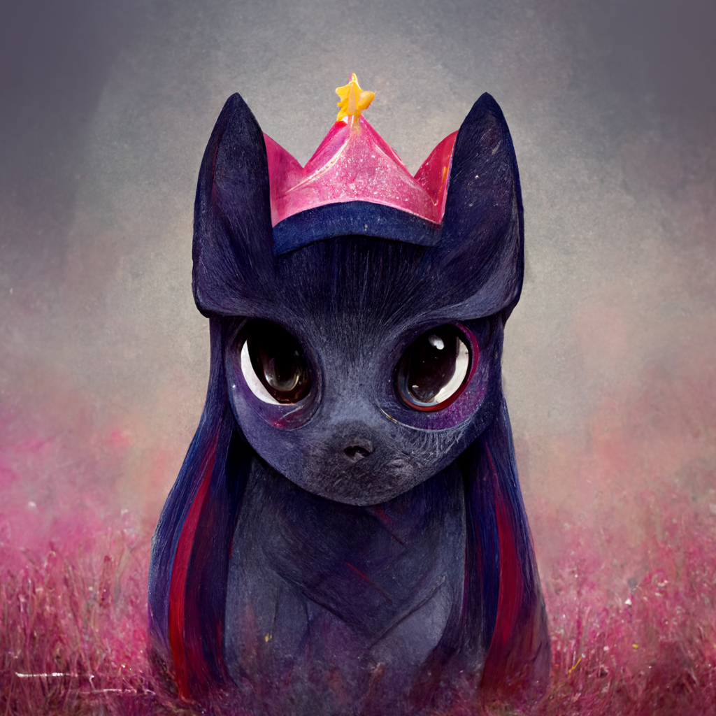 Princesses through the eyes of a neural network - My little pony, Princess luna, Princess celestia, Twilight sparkle, Midjourney, Longpost