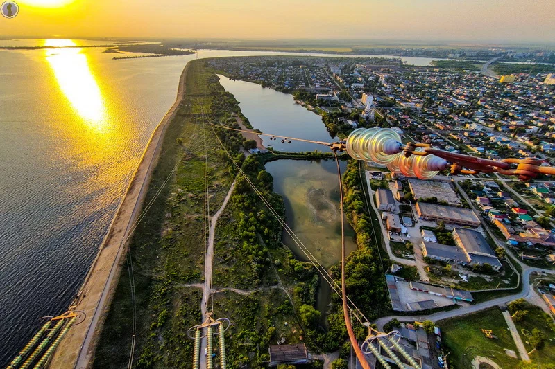 Continuation of the post Views from the highest power transmission tower in Russia and Europe - Support, Electricity, Height, The photo, Yandex Zen, Reply to post, Longpost