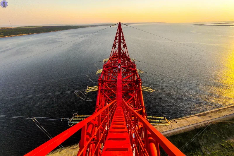 Continuation of the post Views from the highest power transmission tower in Russia and Europe - Support, Electricity, Height, The photo, Yandex Zen, Reply to post, Longpost