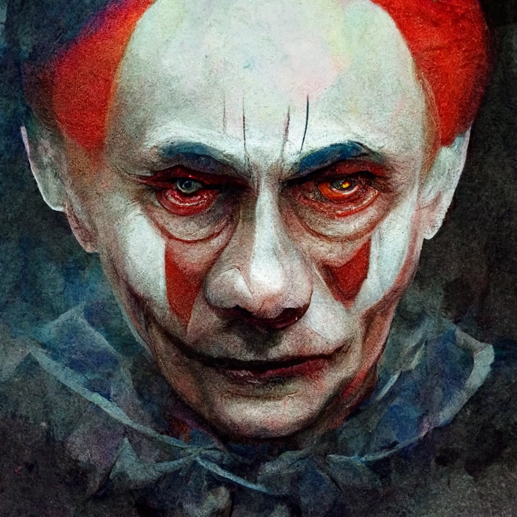 For this they can attract? - Vladimir Putin, Pennywise, Нейронные сети, Midjourney, Longpost