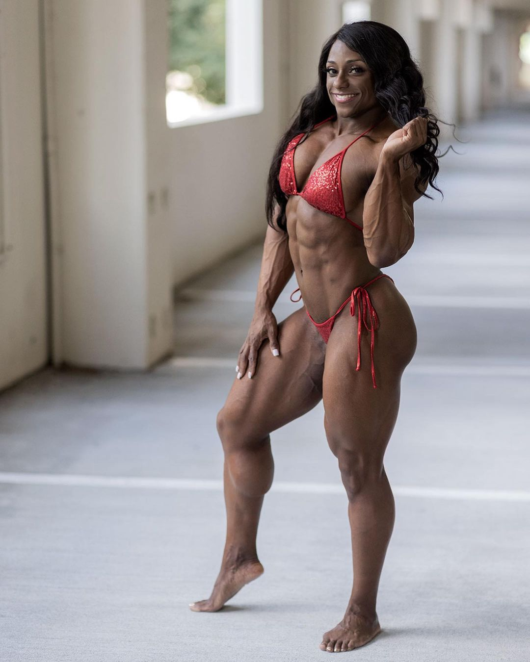 Andrea Shaw - Andrea Shaw, Bodybuilders, Strong girl, Ebony, Sports girls, Extreme muscles, Body-building, Girls, Video, Vertical video, Longpost