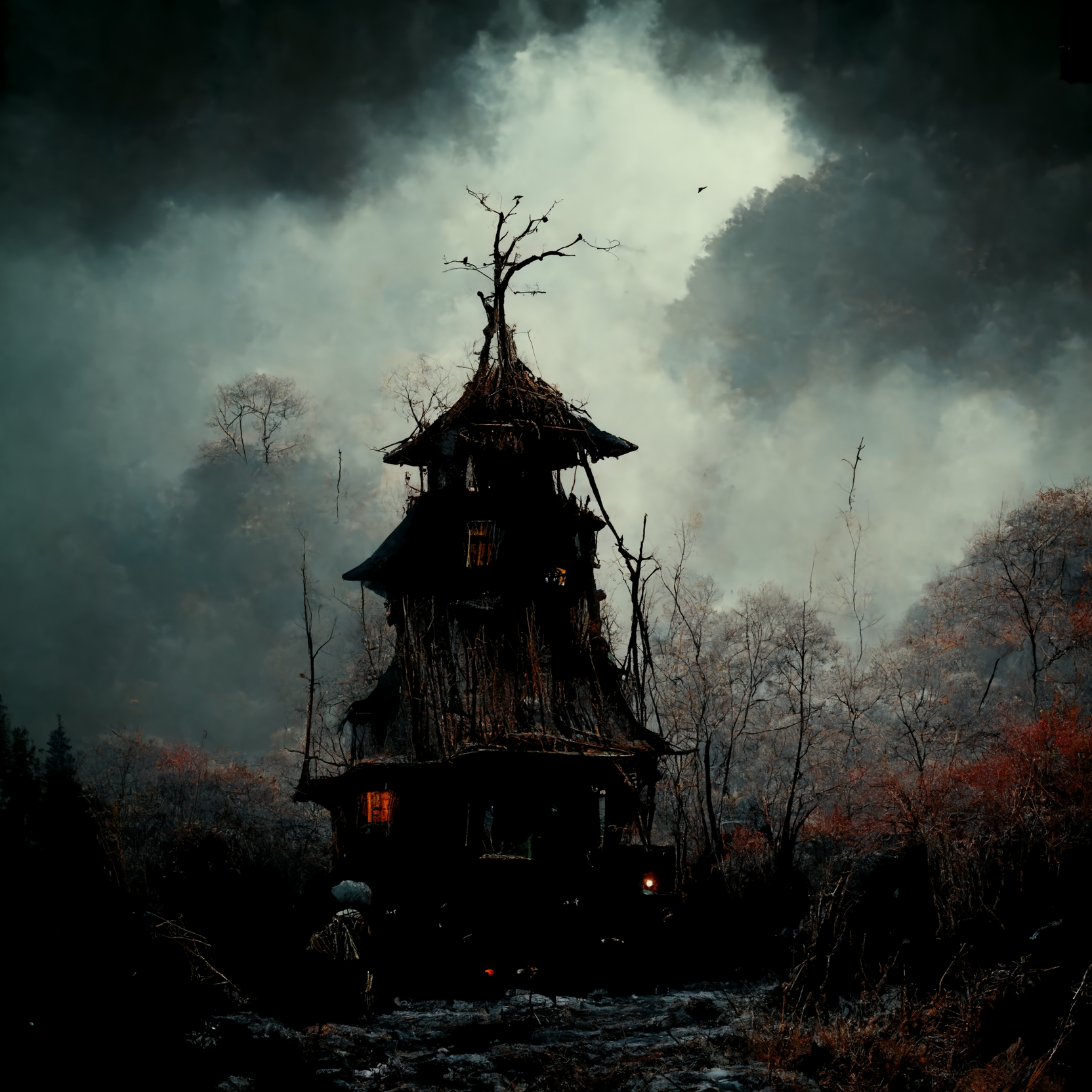 baba yaga - My, Midjourney, Images, Russian tales, Нейронные сети, Artificial Intelligence