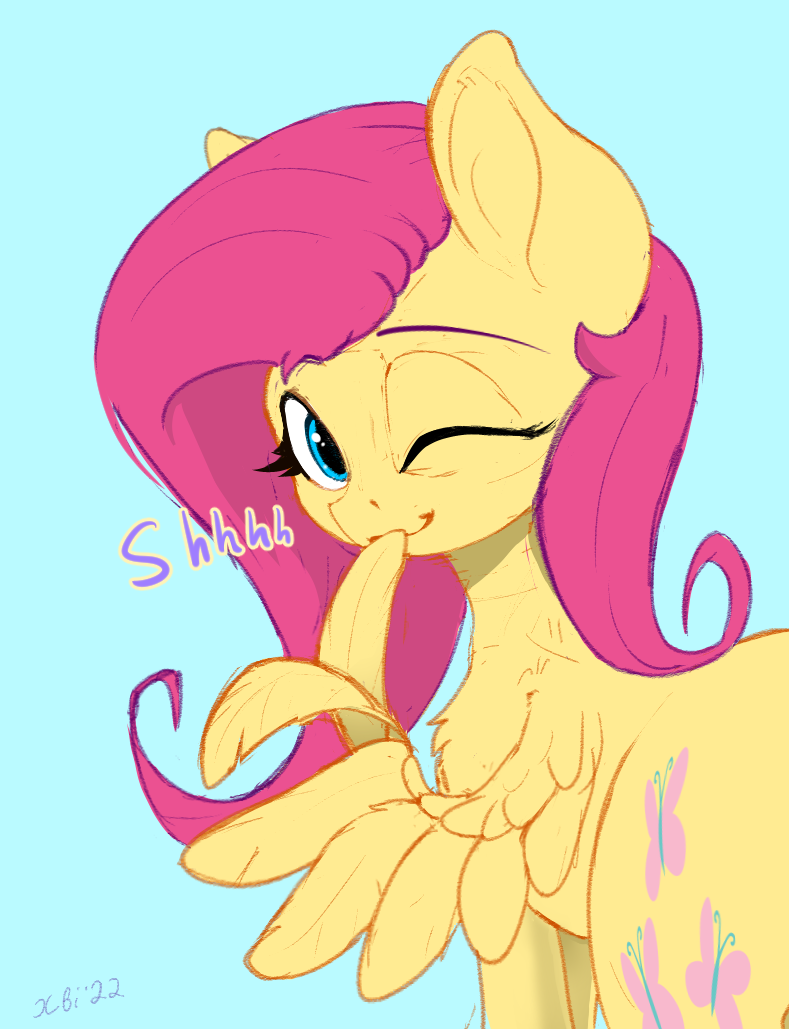 Шшшш... - My Little Pony, Fluttershy, Xbi