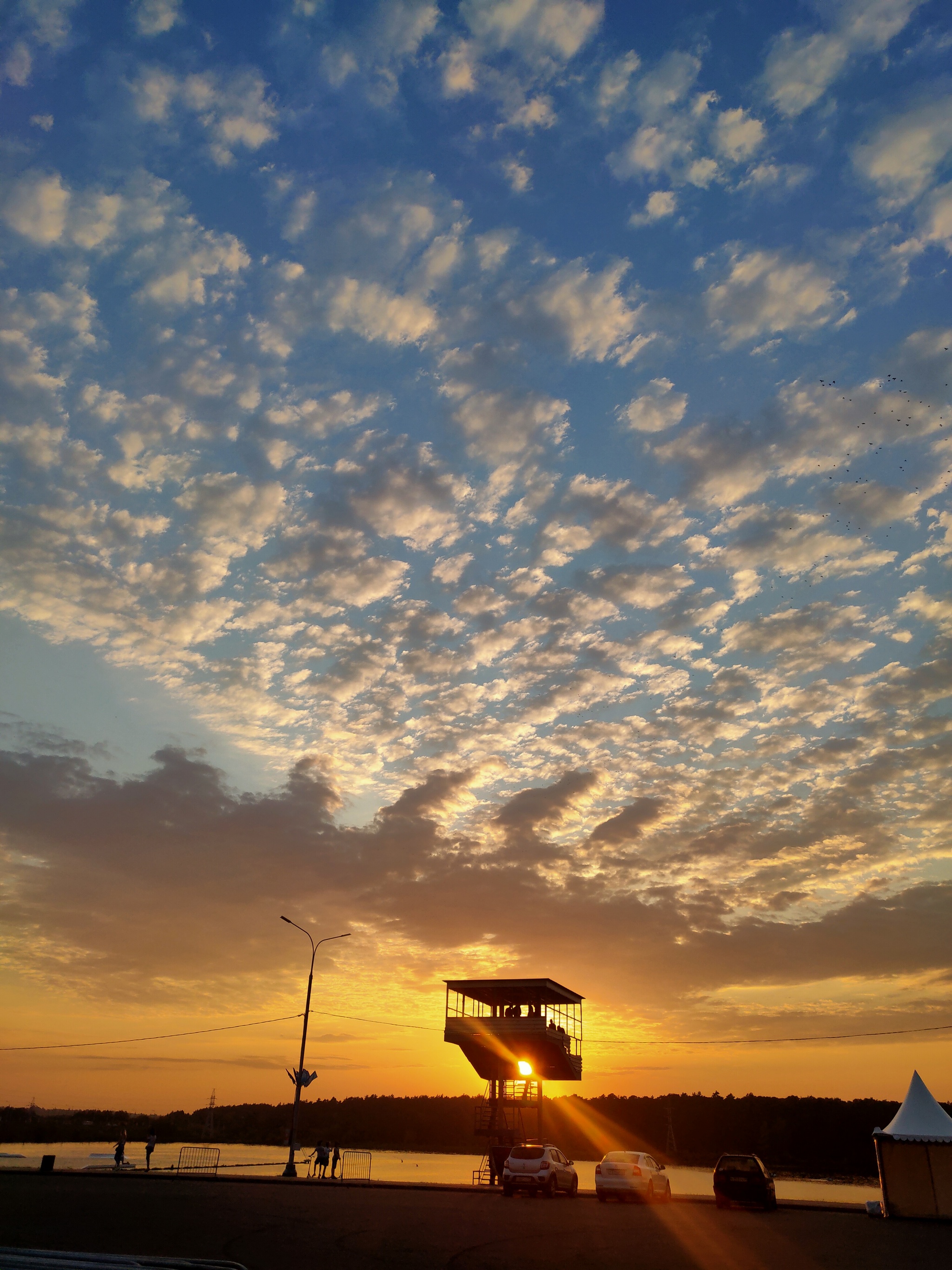 Kaluga. Embankment of the reservoir - My, Museum, The photo, Mobile photography, Kaluga, sights, Sunset, Longpost