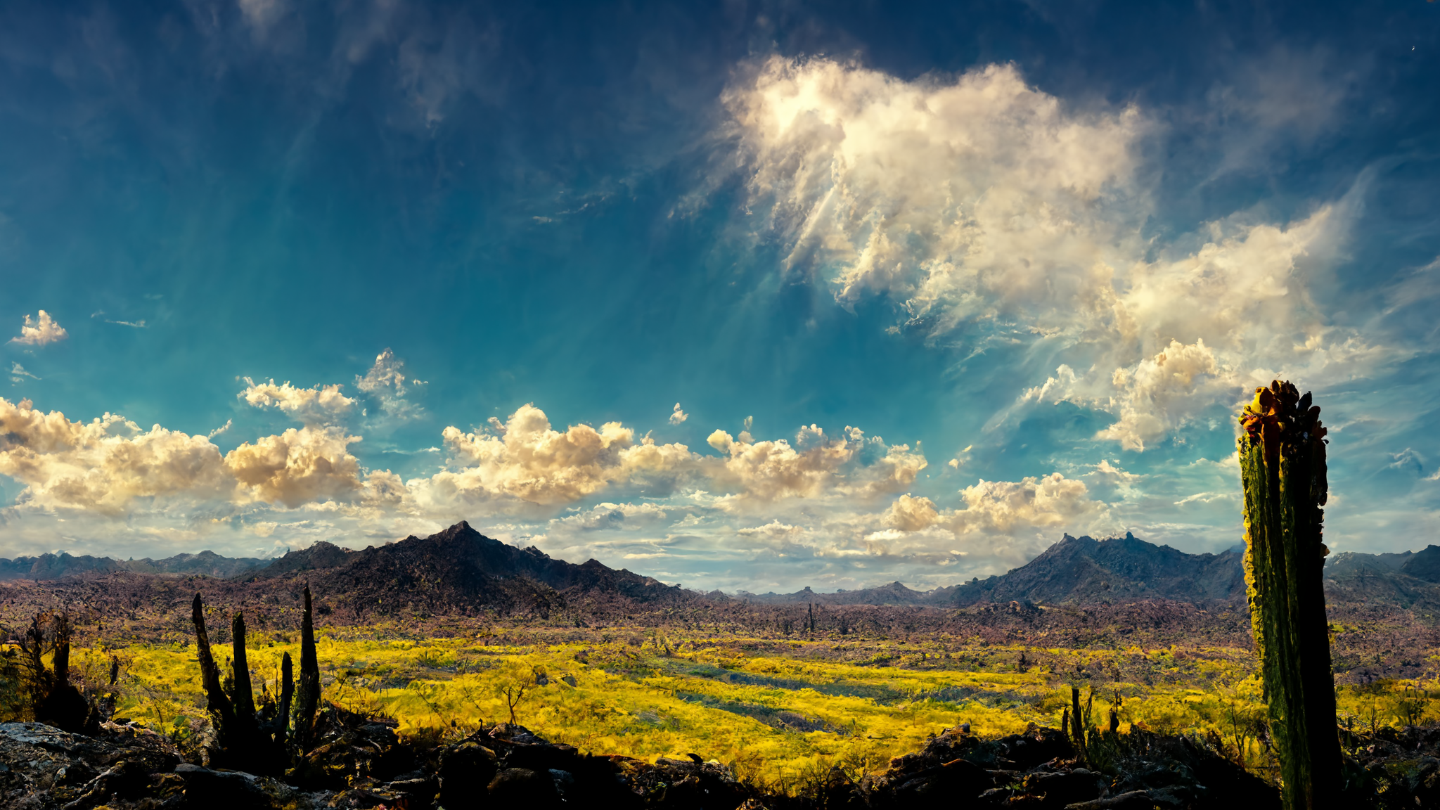 midjourney. Desert - My, Midjourney, Нейронные сети, Art, Nature, Desert, Death Valley, Longpost