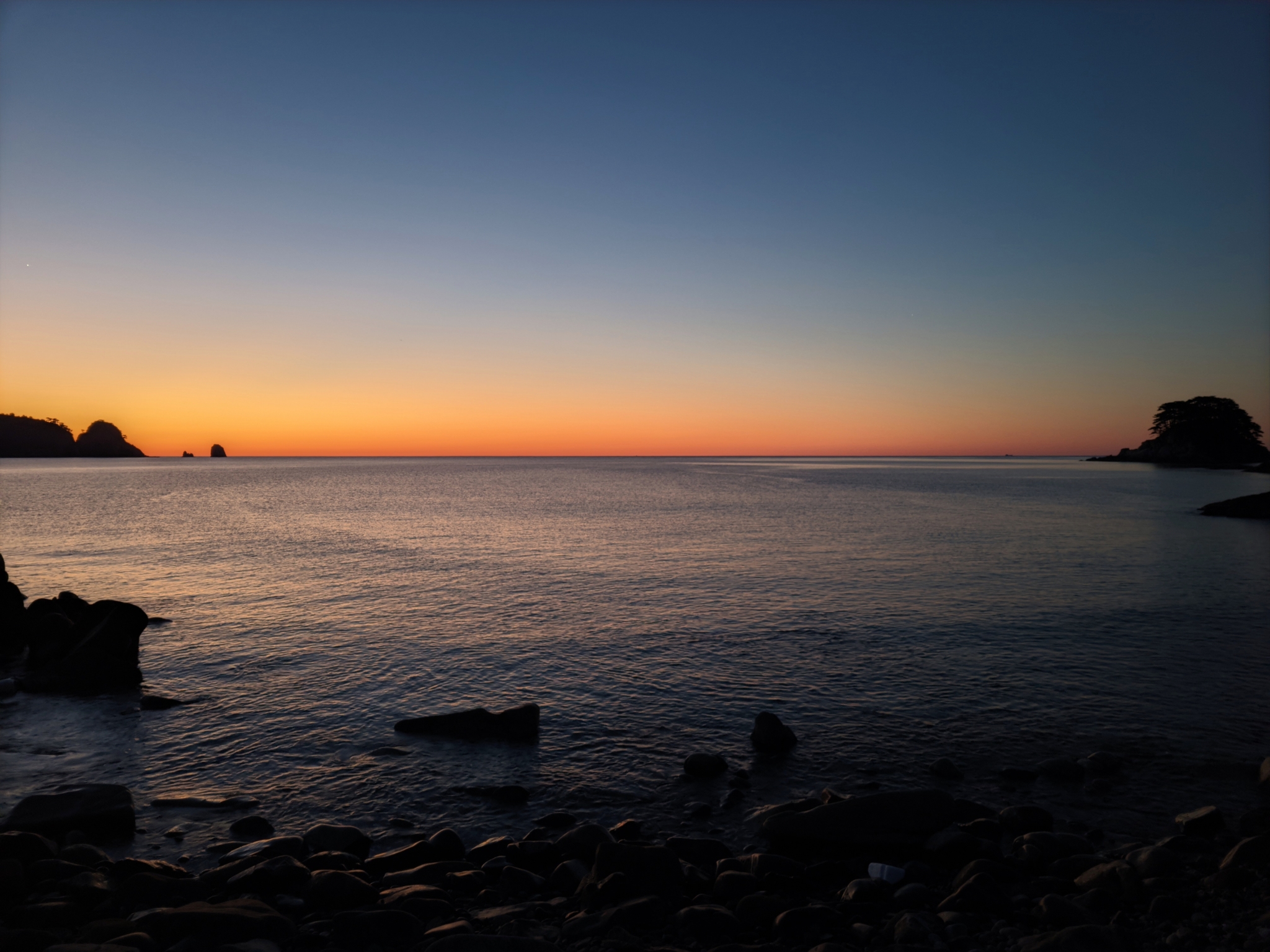 Telyakovsky Bay, 6 am - My, Mobile photography, Nature, Primorsky Krai, Sea, dawn, Telyakovsky Bay