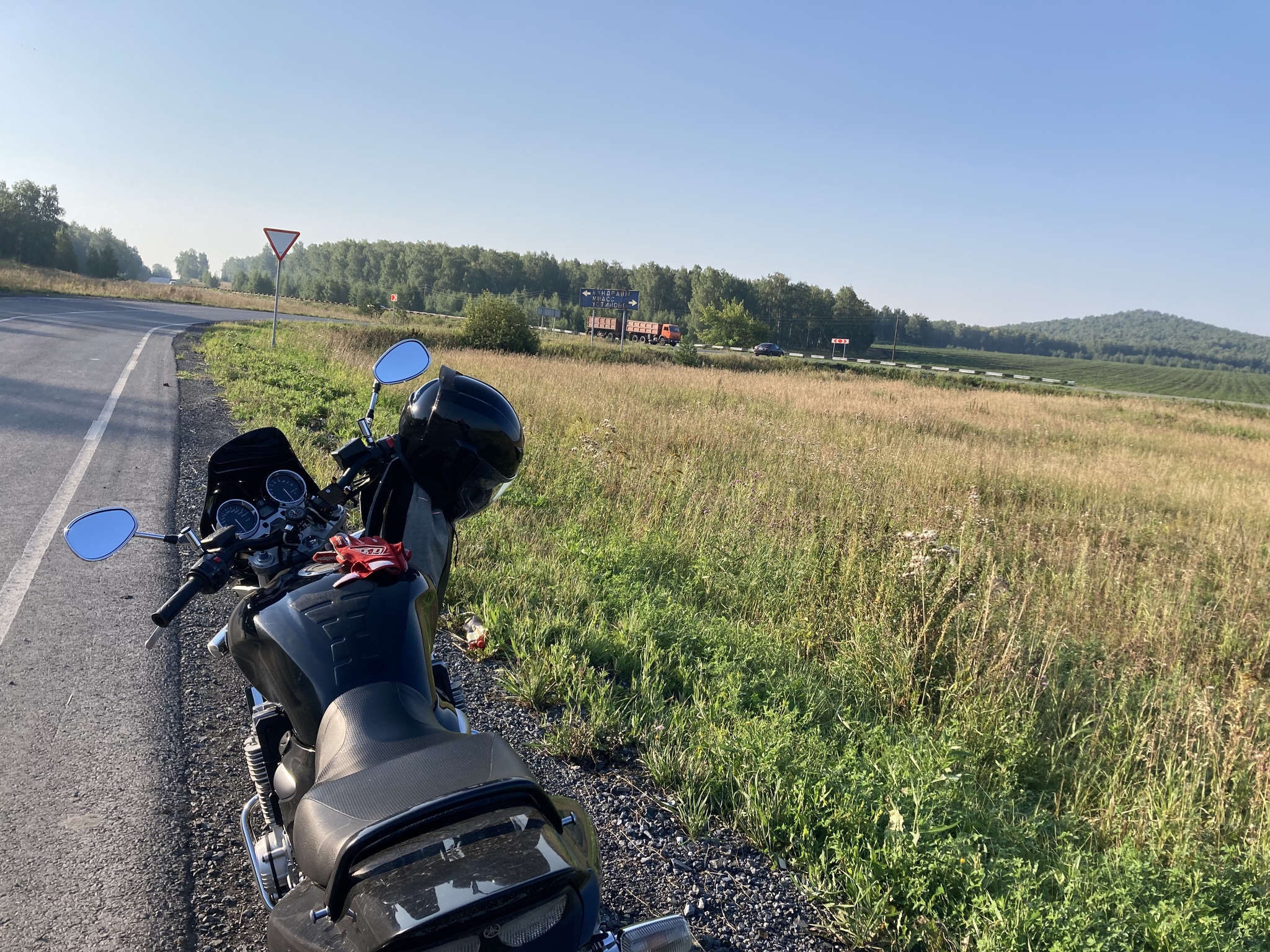 The first distance is over. Now a fishing trip - My, Motorcycle travel, Moto, Dalnyak, Nature, Longpost