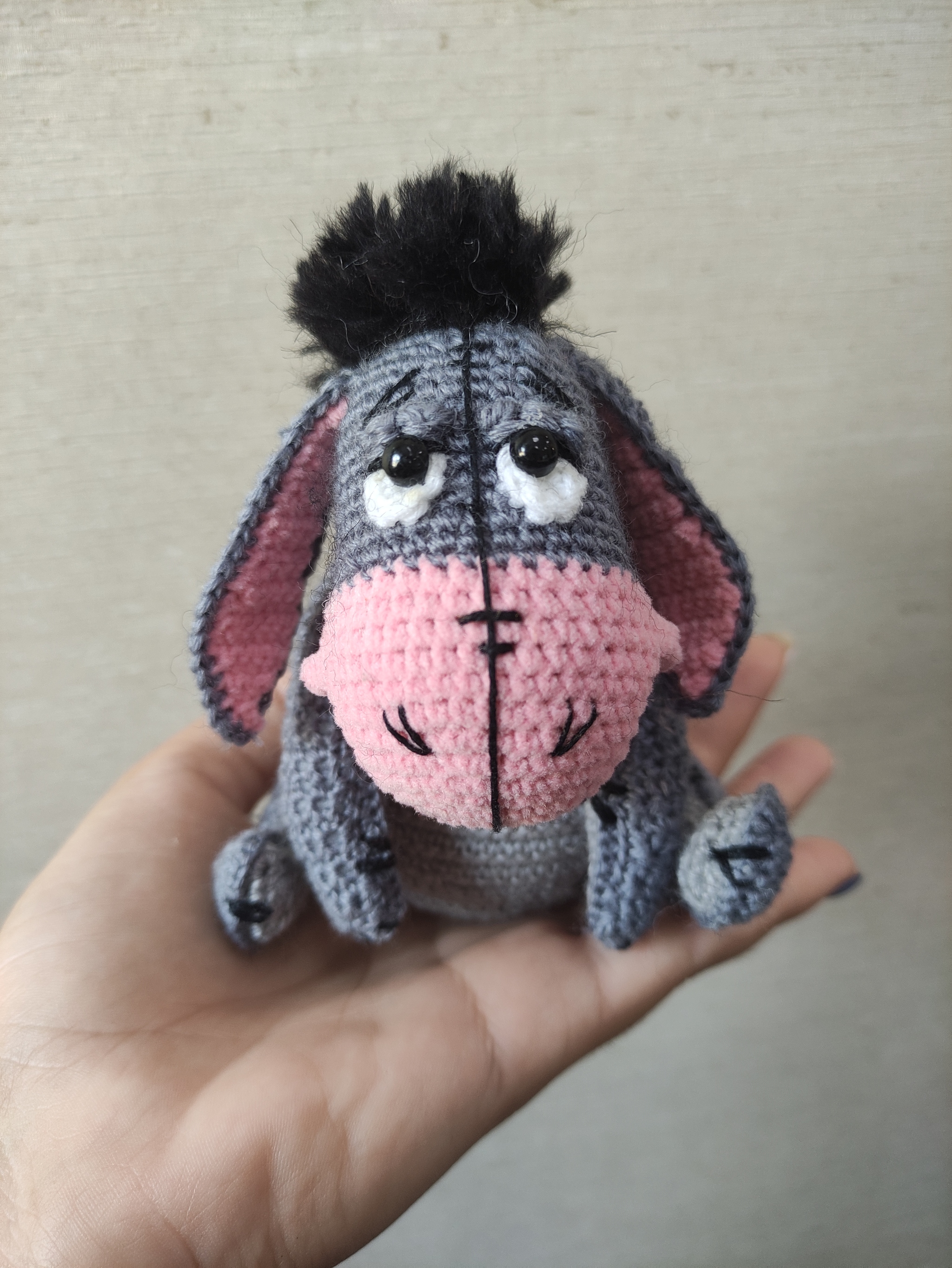 My spirit animal - My, Knitting, Crochet, Toys, Donkey, Needlework without process, Longpost