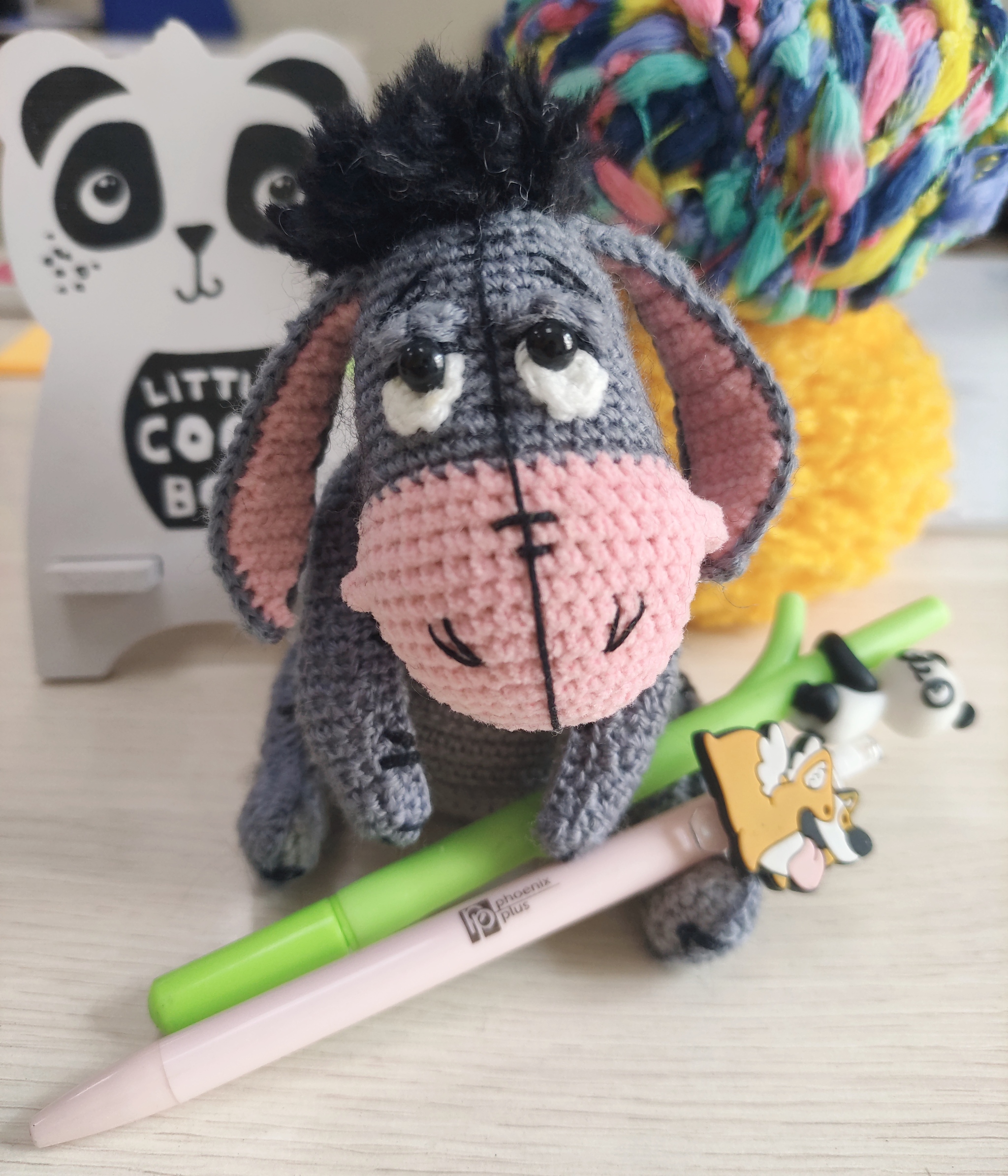 My spirit animal - My, Knitting, Crochet, Toys, Donkey, Needlework without process, Longpost