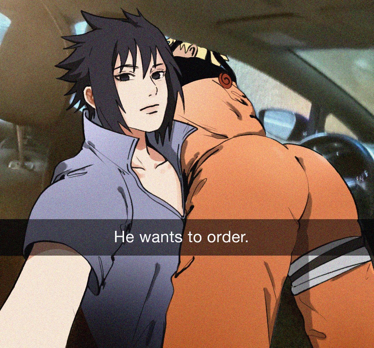 He wanted to order - Anime art, Art, Anime, Biesenen, Longpost