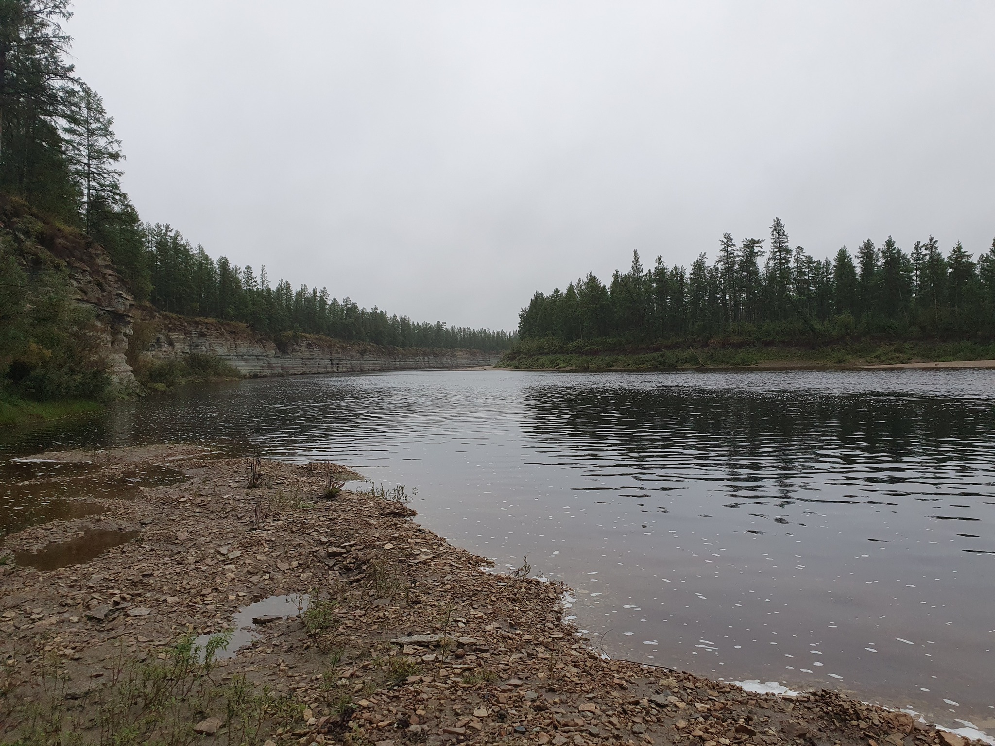 200 km along the taiga river. Photo selection - My, The nature of Russia, Yakutia, The photo, Longpost, River