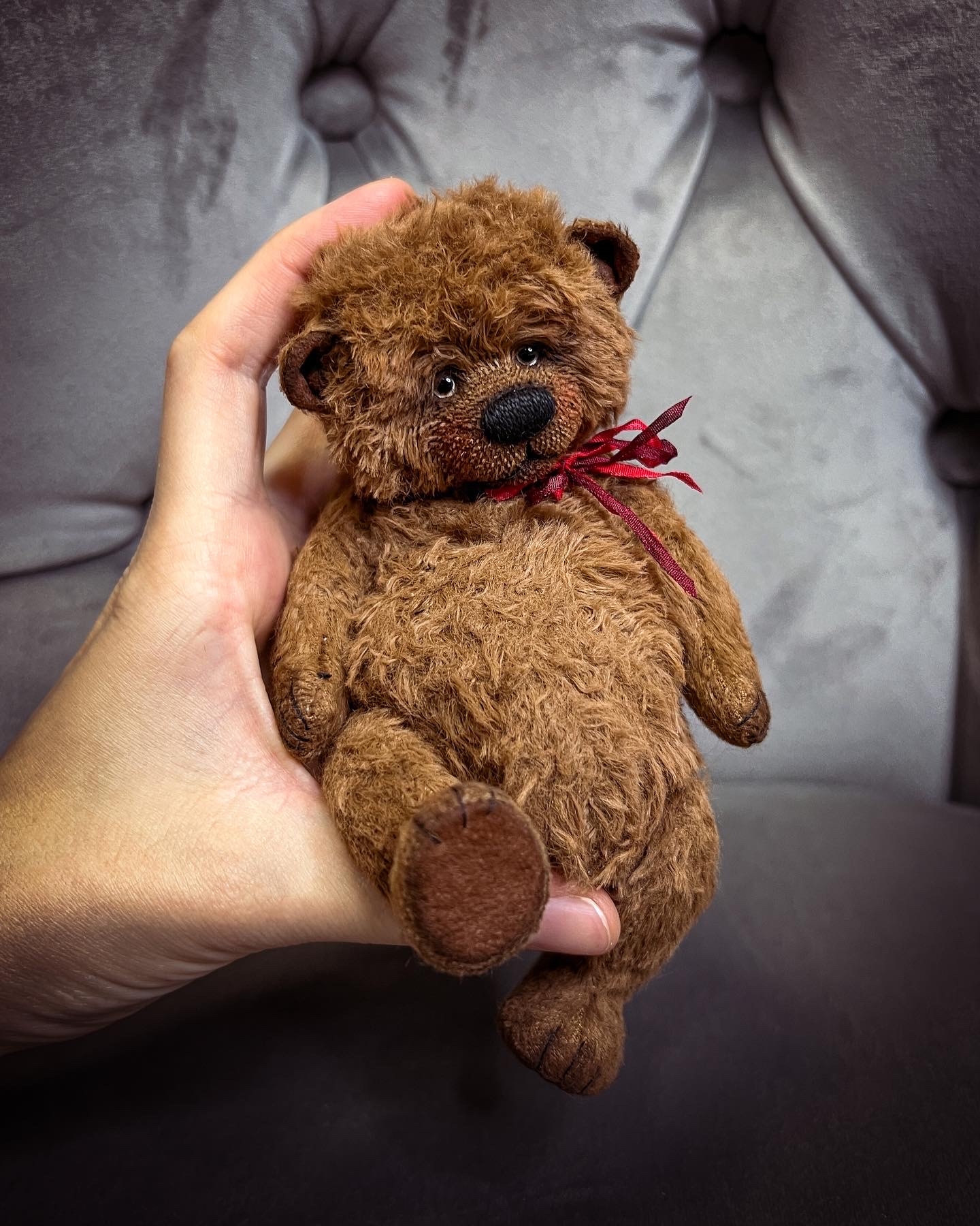 baby in a pocket - My, Teddy bear, The Bears, Handmade, With your own hands, Creation, Teddy's friends, Author's toy, Longpost, Needlework without process