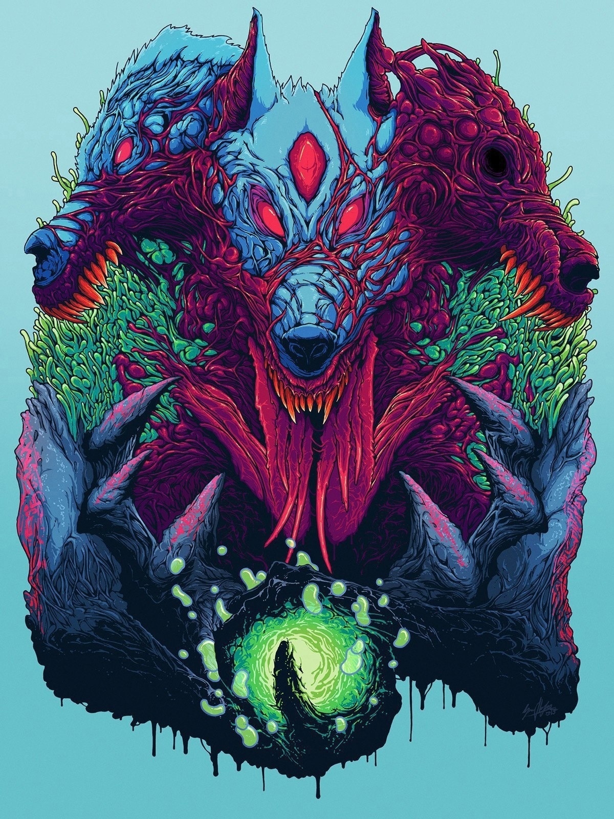 Hyper Beast - Art, Drawing, Oddities, Kripota, Darkness, Hyper Beast, Longpost