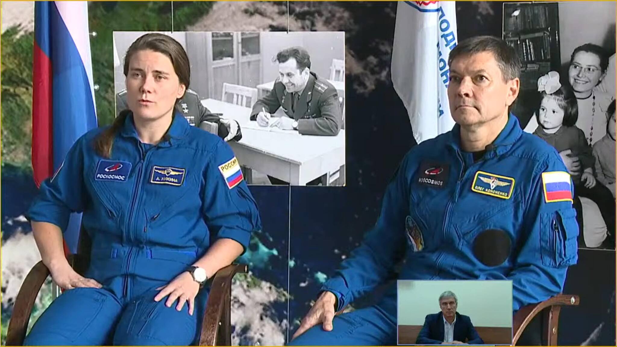 Township for Crew Dragon: quotes from the press conference on cross flights with Anna Kikina, Sergey Krikalev and Oleg Kononenko - My, Roscosmos, NASA, Spacex, Dragon 2, Soyuz MS, Cosmonautics, Longpost