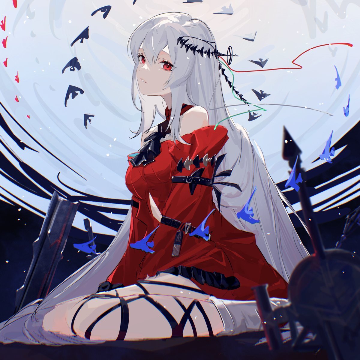 Arknights operators - Anime, Anime art, Arknights, Ceobe (Arknights), Skadi the corrupting heart, skyfire, Surtr, Roberta (Arknights), Gavial, Carnelian, Blemishine, Projekt Red (Arknights), Frostnova, Video, Longpost