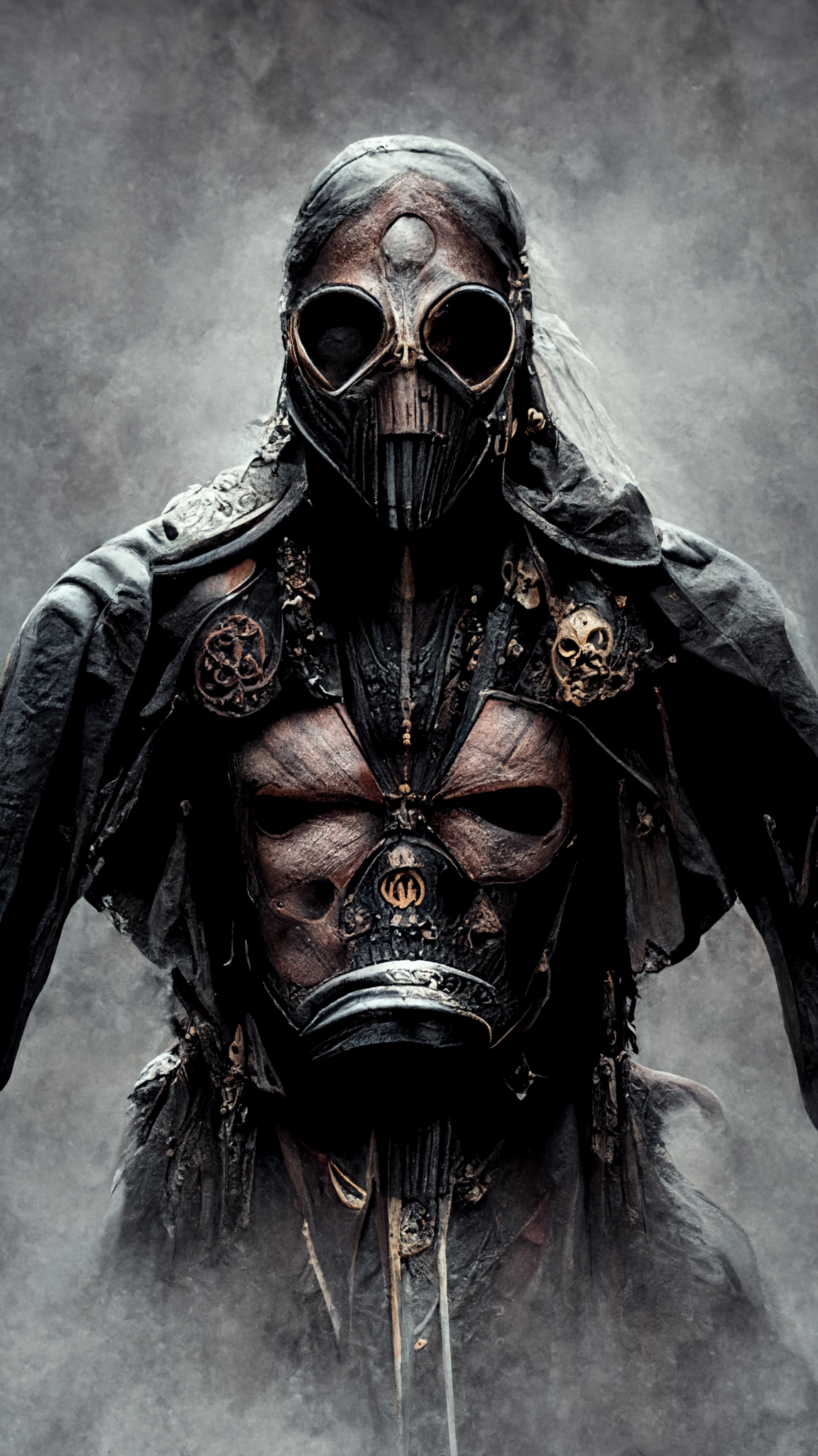 Midjourney. Kabal - My, Midjourney, Нейронные сети, Art, Mortal kombat, The Cabal, Sega, Longpost