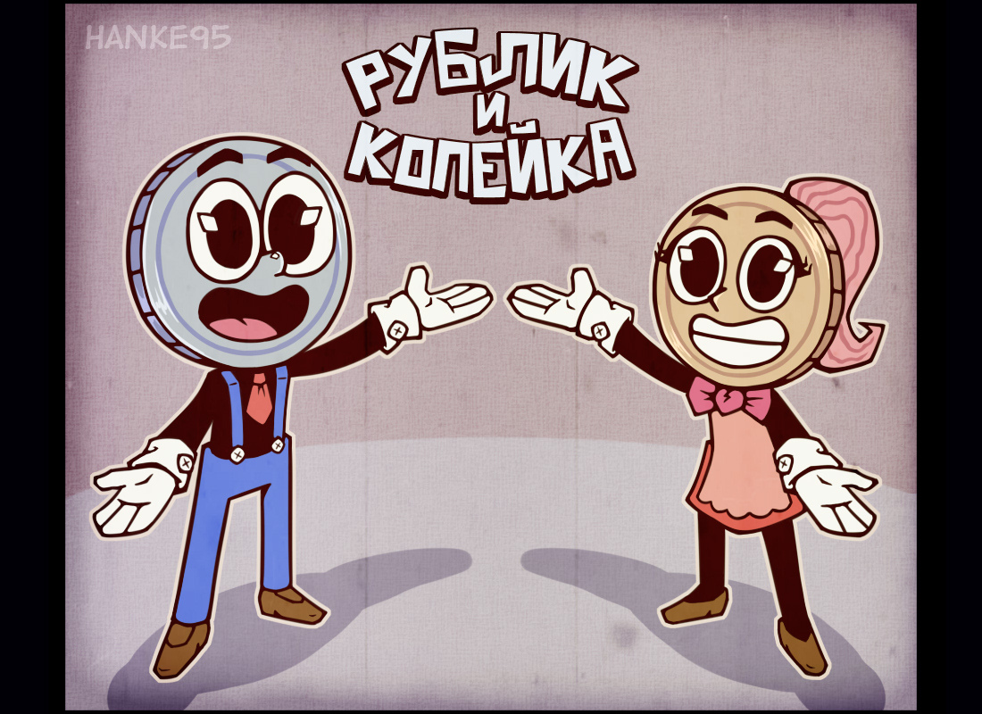 Насмотрелся Cuphead и в голову пришла идея для такой небольшой серии рисунков - Моё, Рисунок, Цифровой рисунок, Digital, Длиннопост, Cuphead