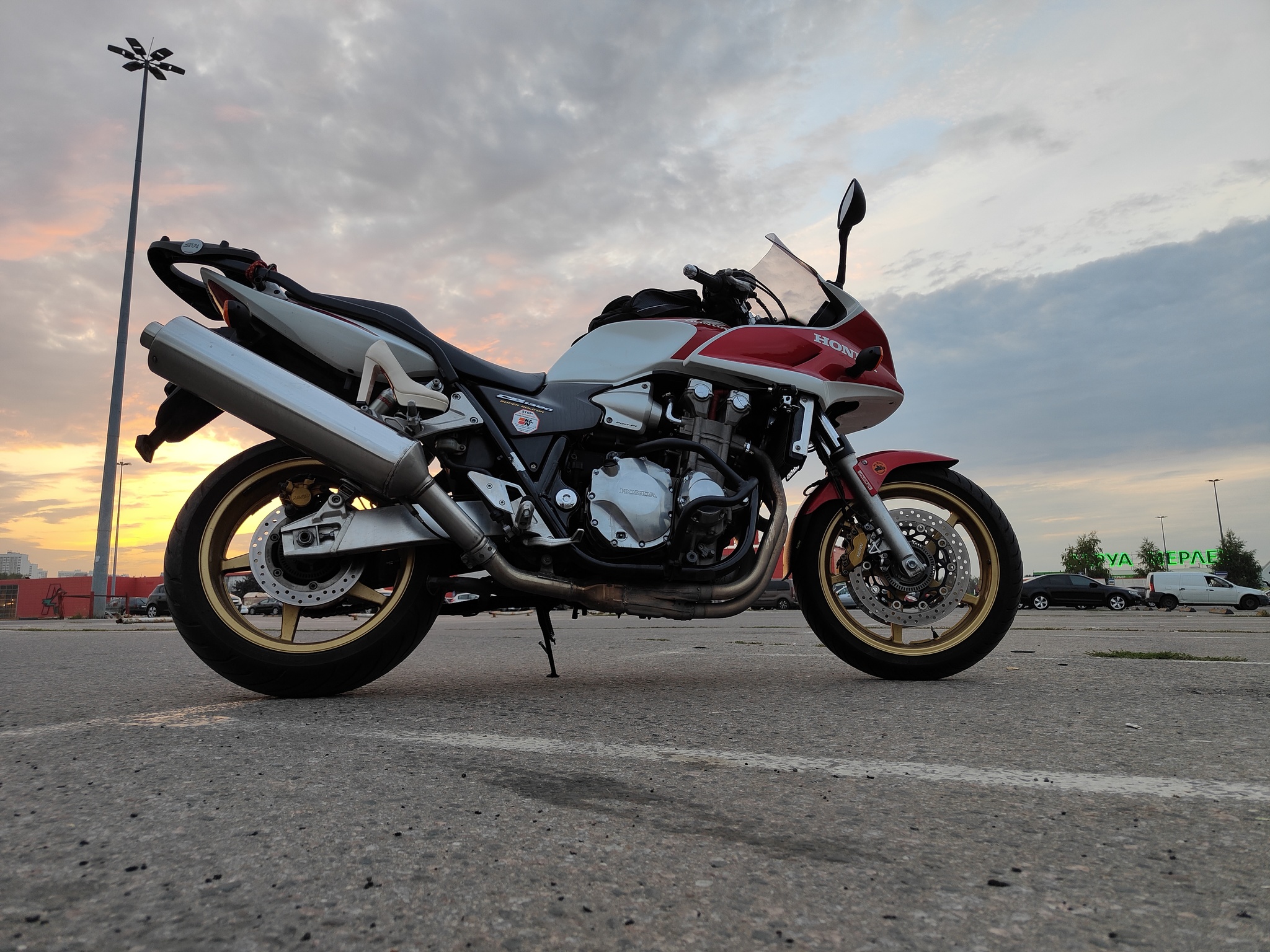 Moto sunset - My, Moto, Sunset, Honda