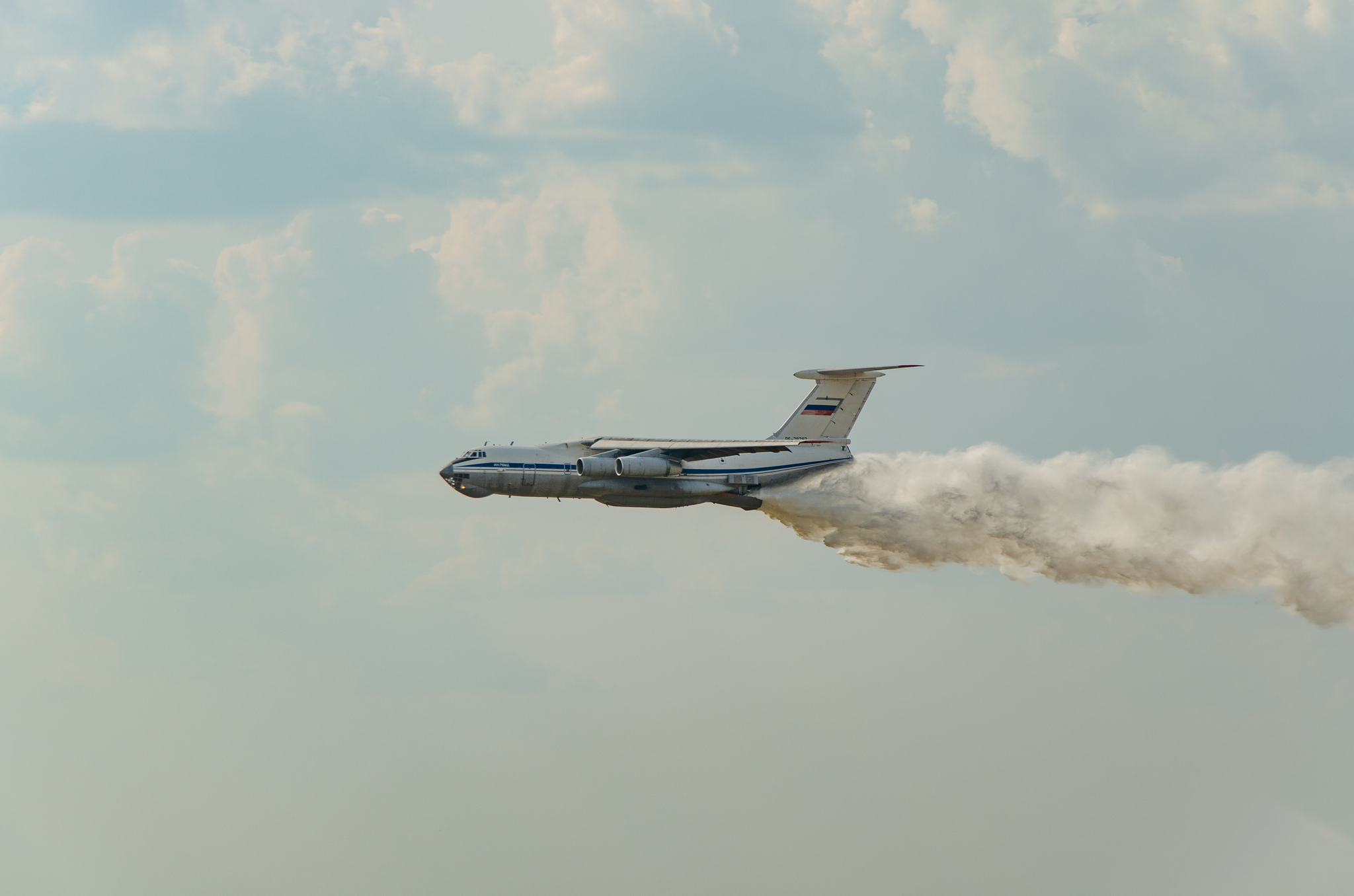 Il - 76MD - My, Airplane, IL-76, Firefighters, The photo