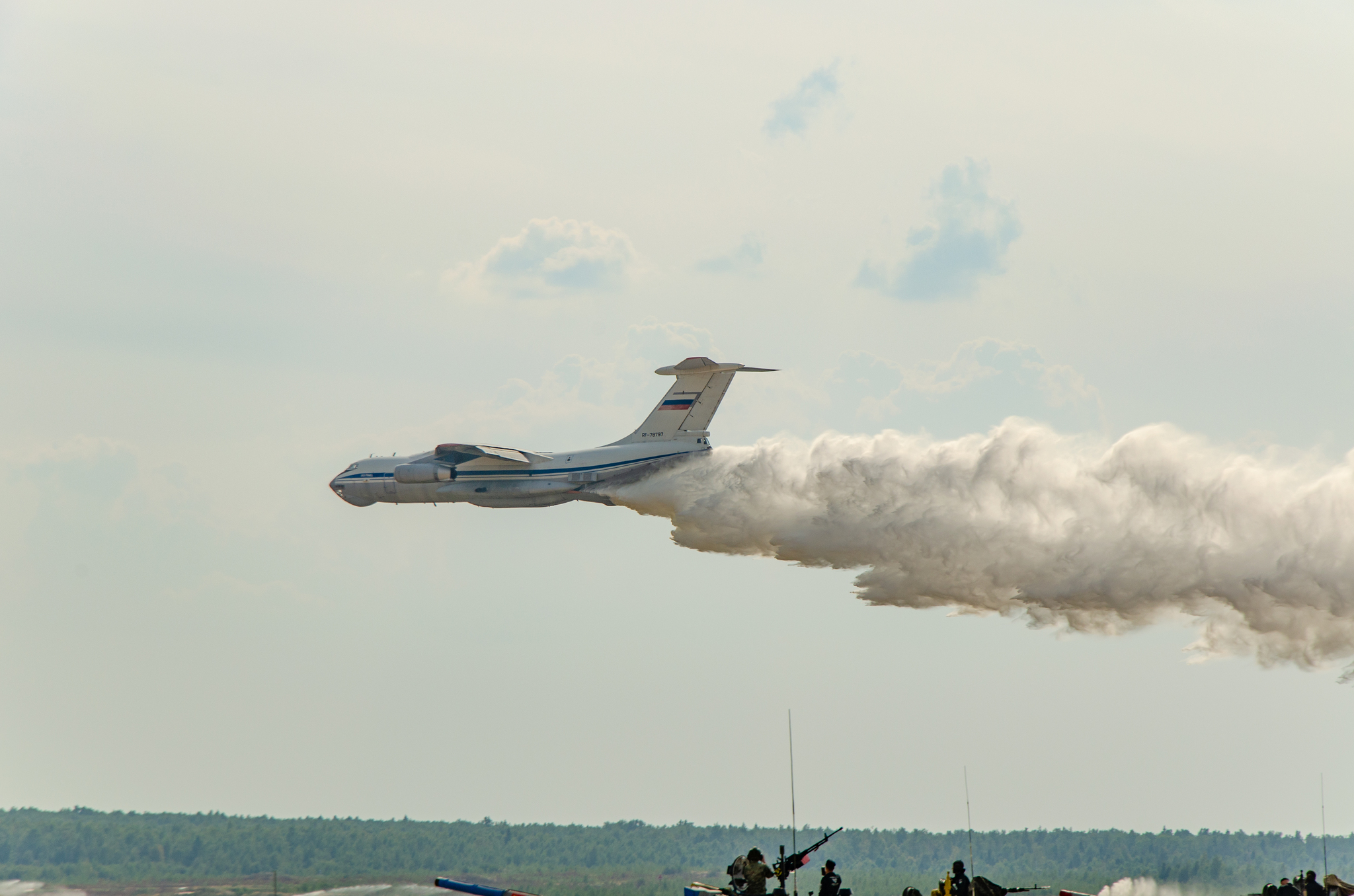 Il - 76MD - My, Airplane, IL-76, Firefighters, The photo