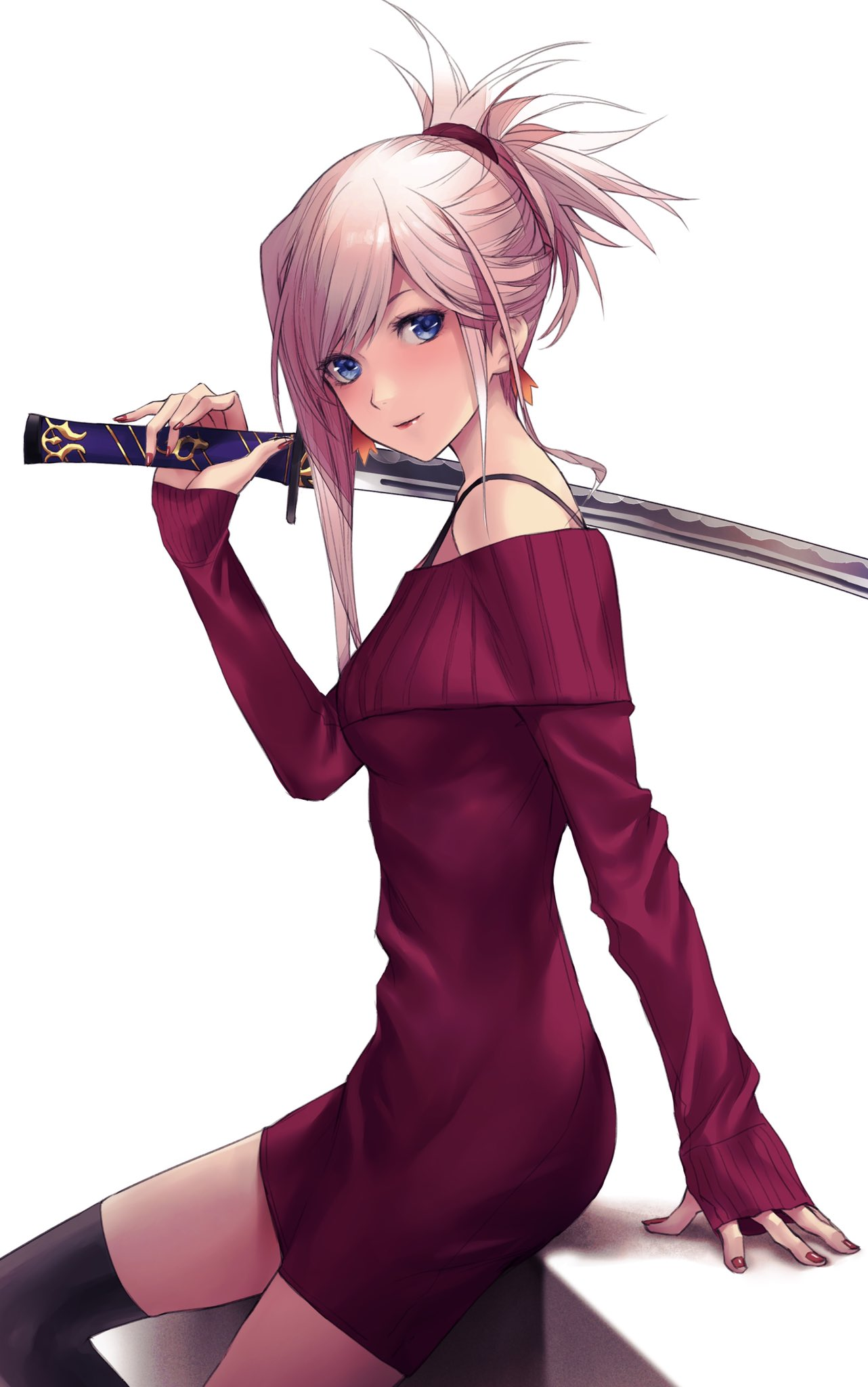 Miyamoto Musashi - Anime art, Anime, Fate, Fate grand order, Miyamoto musashi, Applekun