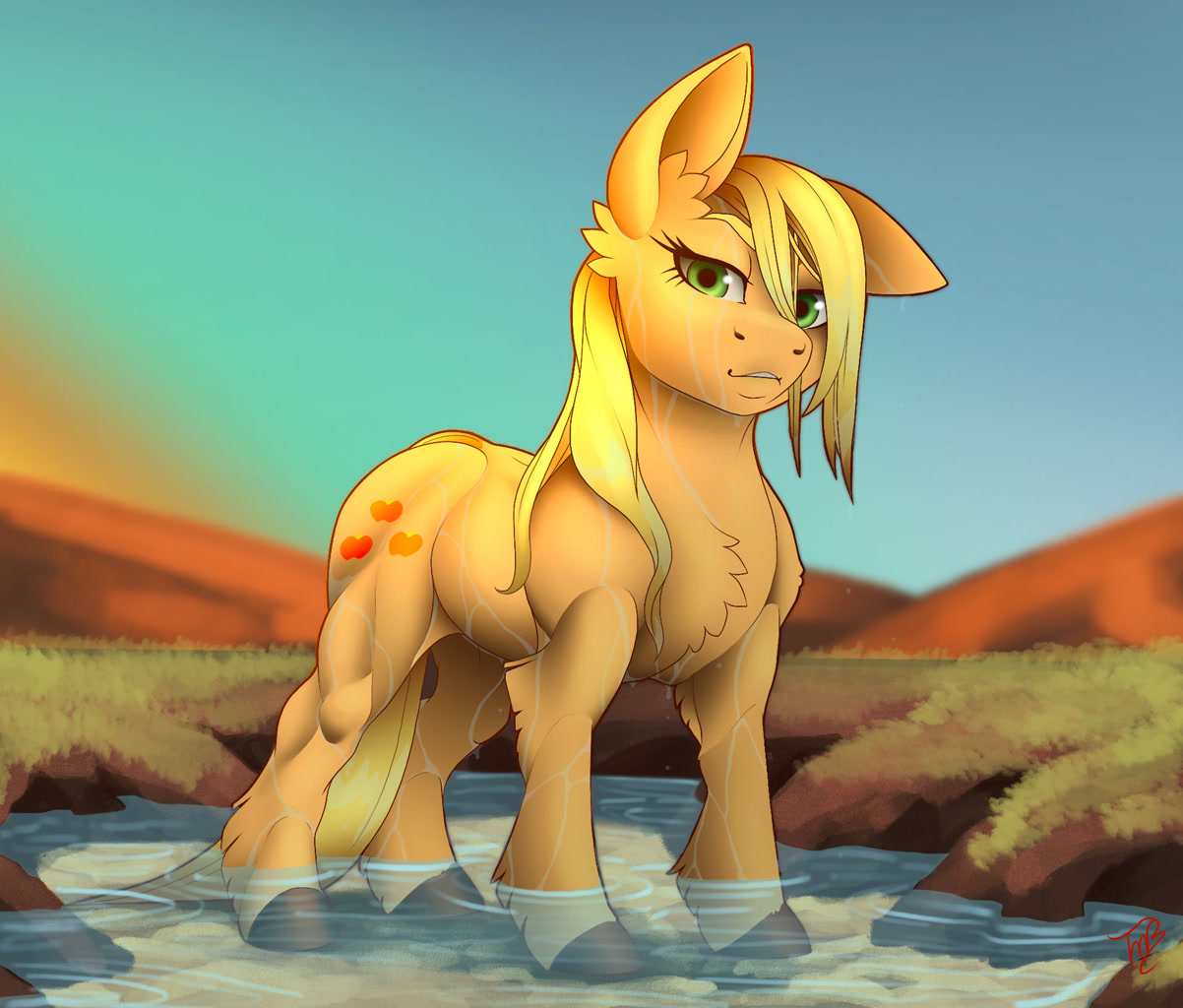 Мокрая - My Little Pony, Applejack