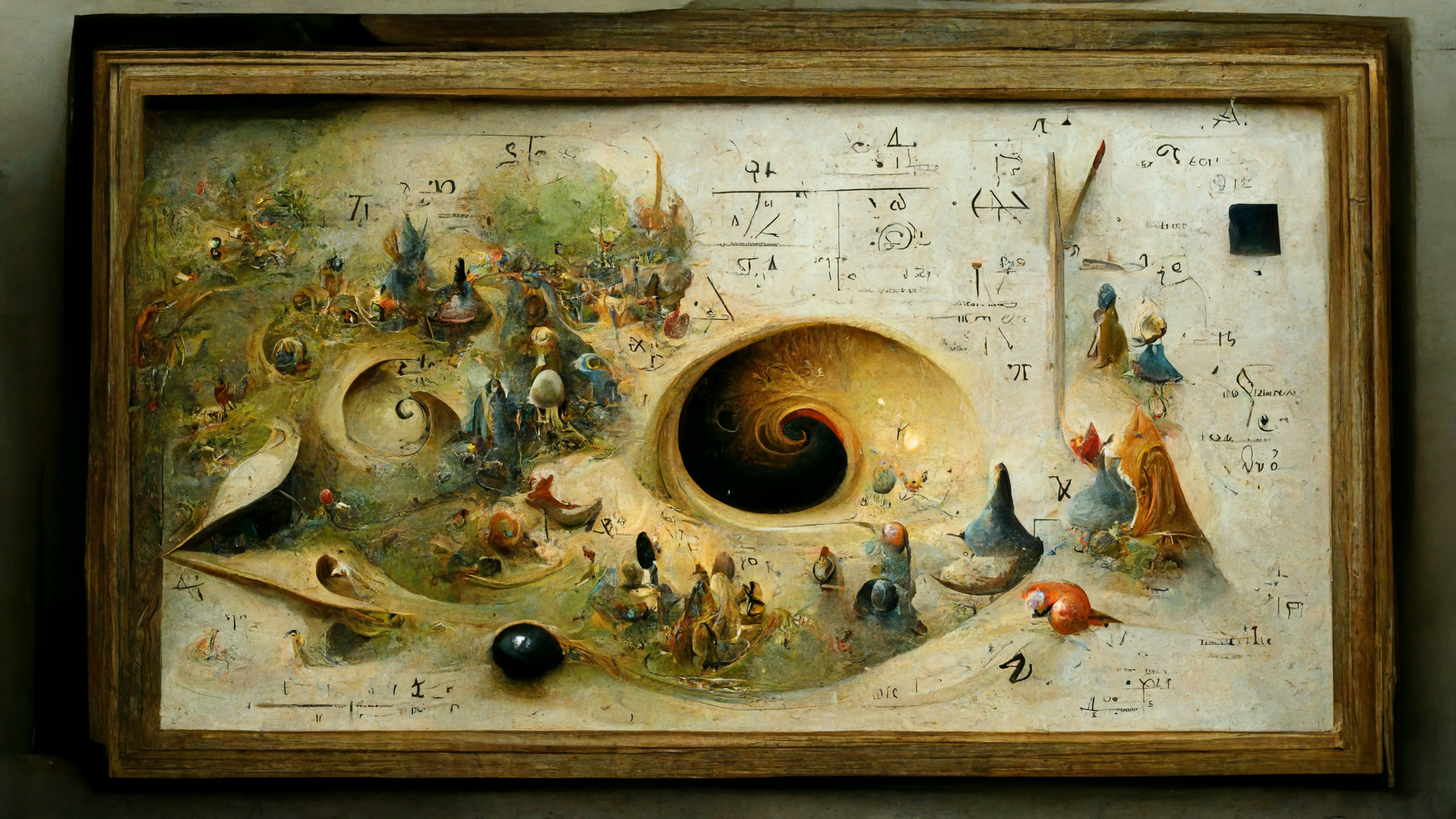 Hieronymus Bosch is alive! - My, Midjourney, Artificial Intelligence, Screensaver, Hieronymus Bosch, Longpost