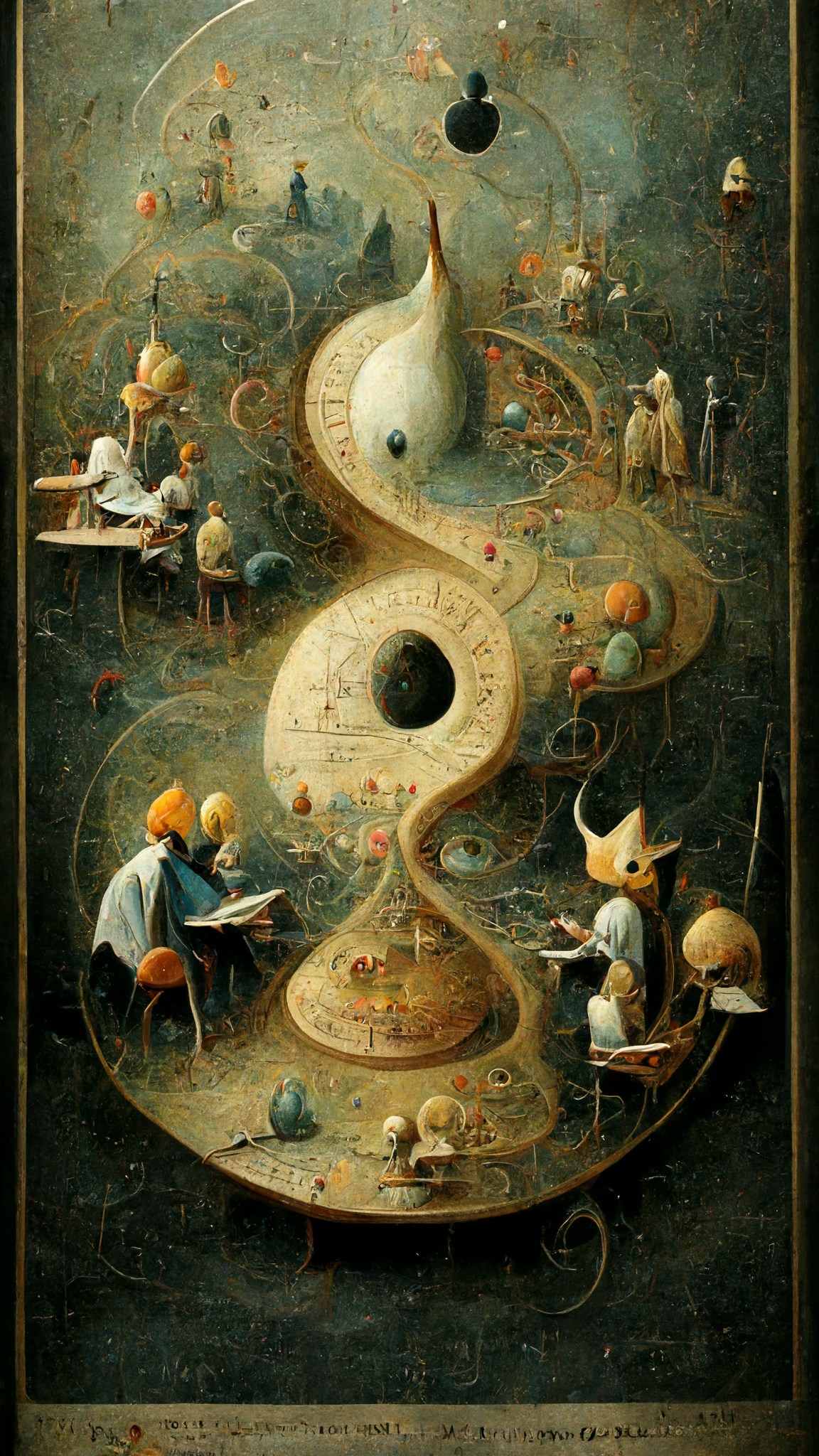 Hieronymus Bosch is alive! - My, Midjourney, Artificial Intelligence, Screensaver, Hieronymus Bosch, Longpost